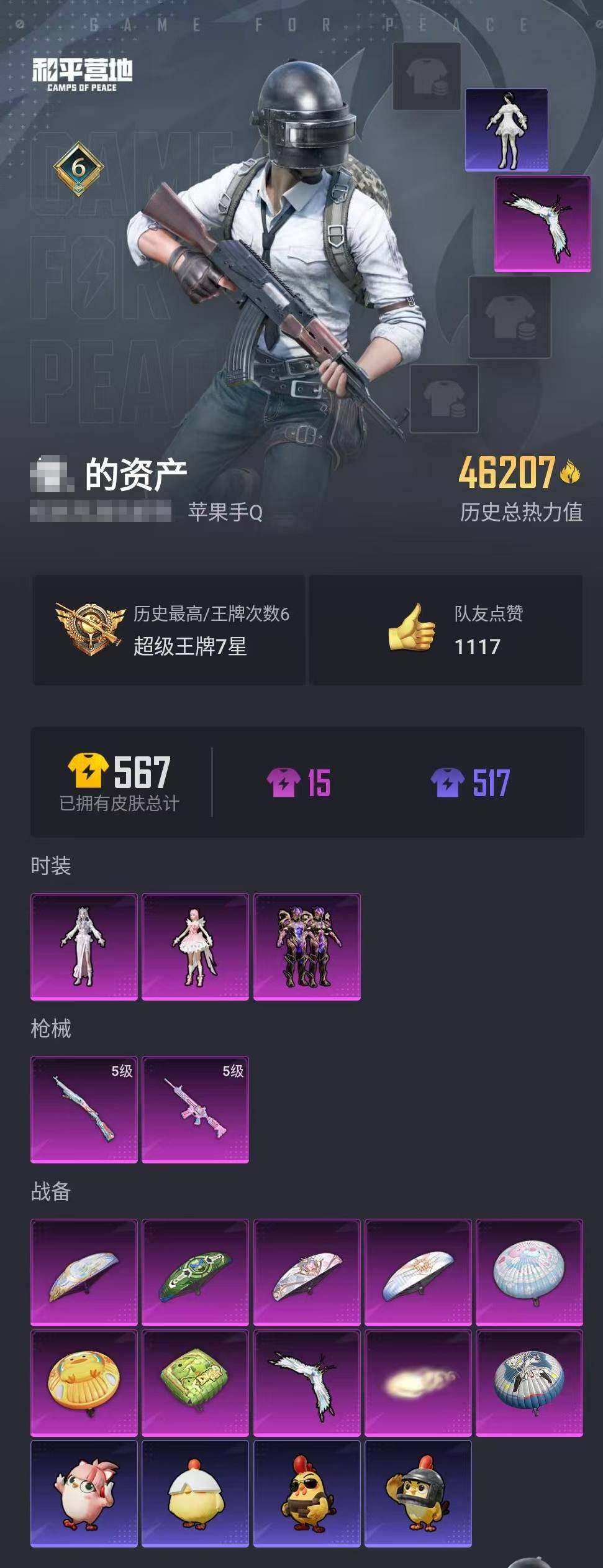 HPQM3390105和平精英账号详情图5 HPQM3390105和平精英账号详情图5