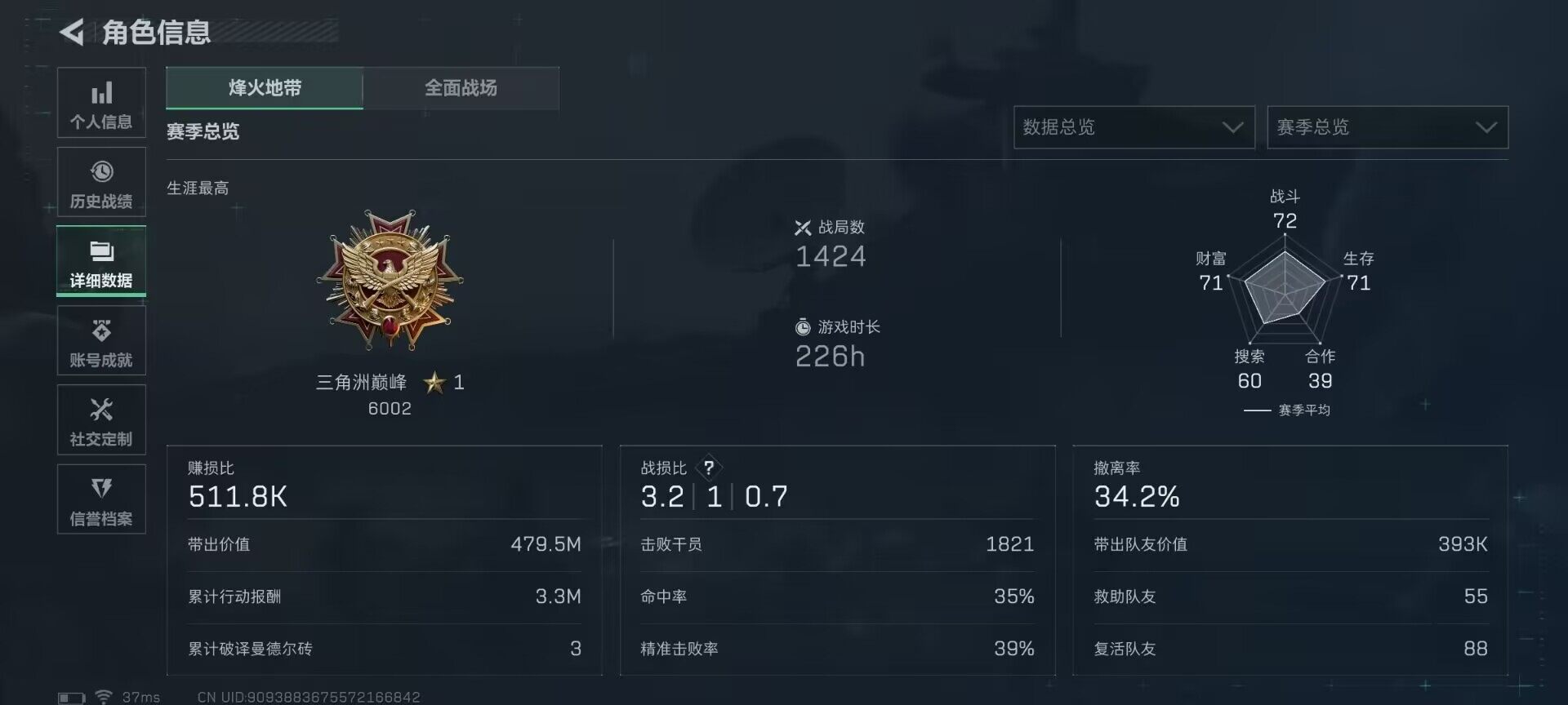 SJZEY363768三角洲行动账号详情图7