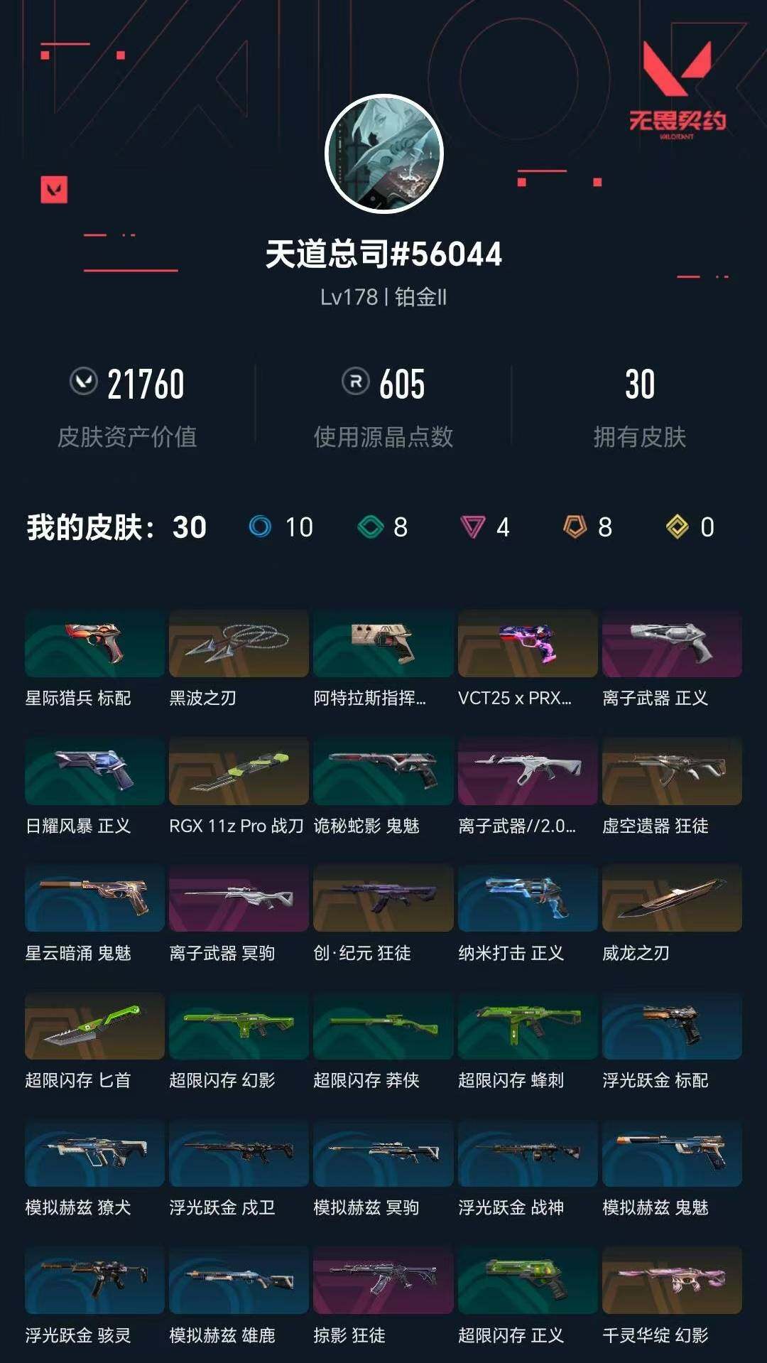 WWQXL323471无畏契约账号详情图5 WWQXL323471无畏契约账号详情图5