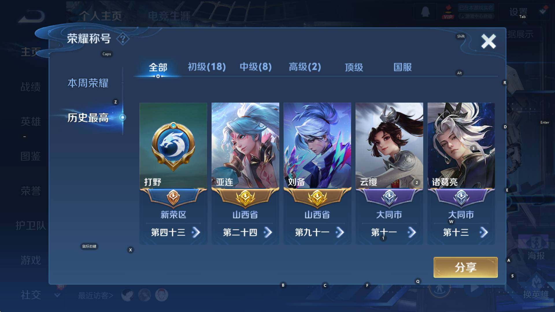 WZCMW3374798王者荣耀账号详情图5