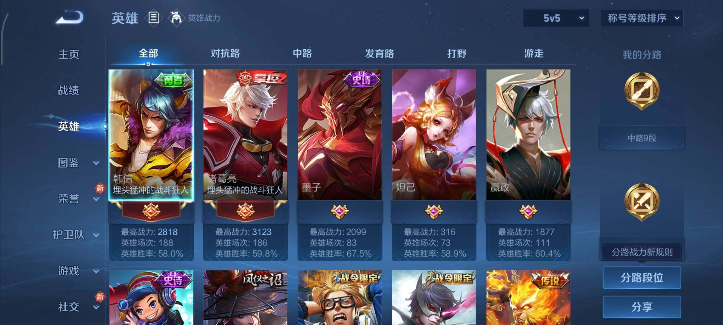 WZCMY3377319王者荣耀账号详情图3