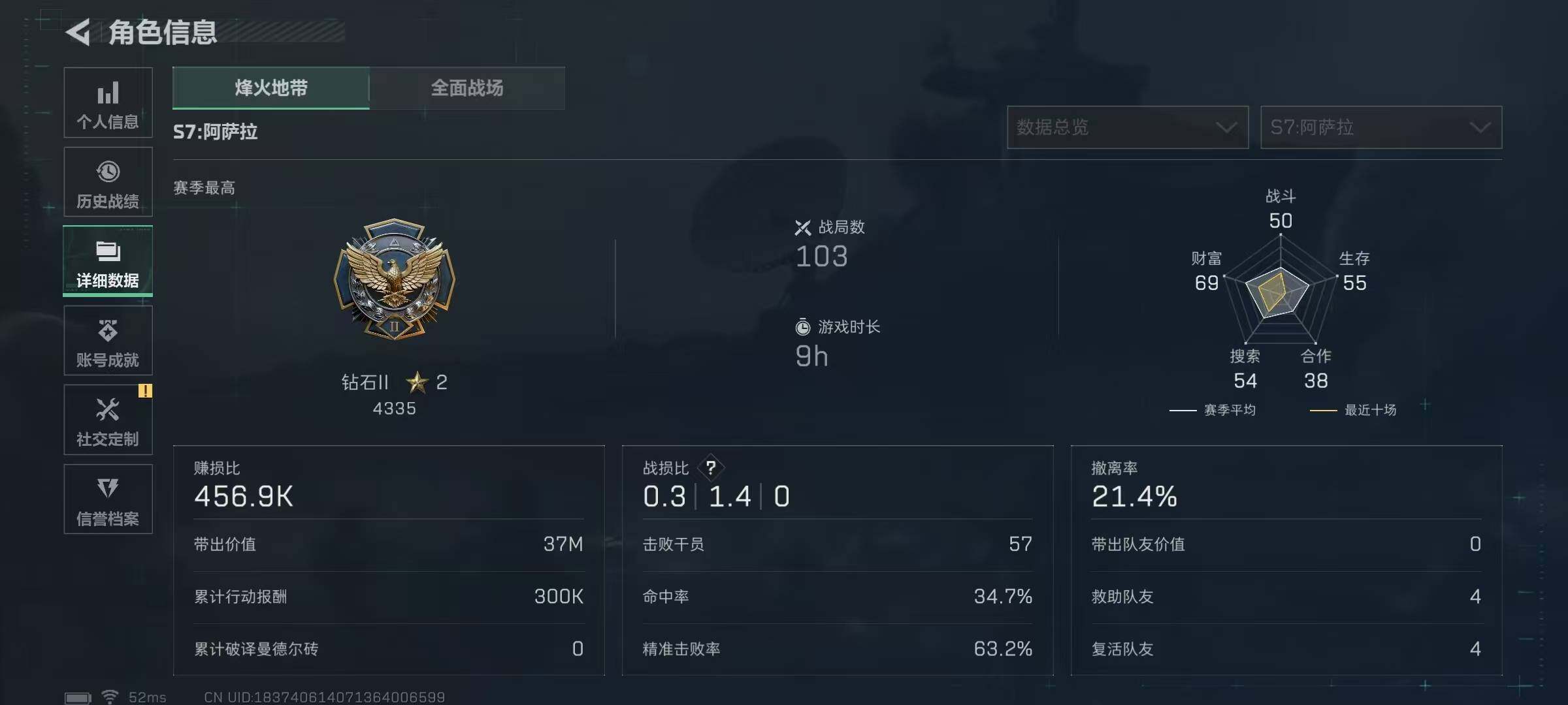 SJZQM365716三角洲行动账号详情图8