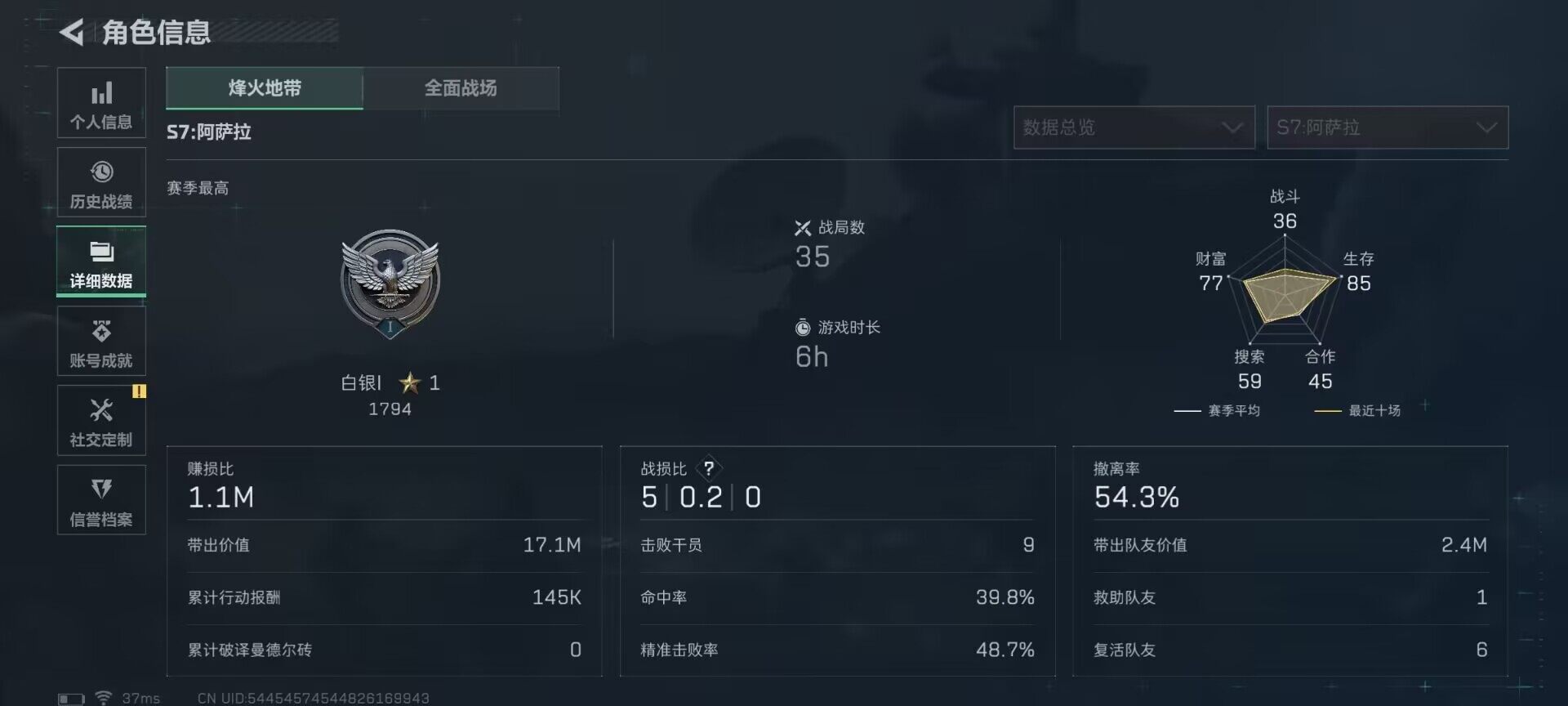 SJZCMW365449三角洲行动账号详情图5 SJZCMW365449三角洲行动账号详情图5