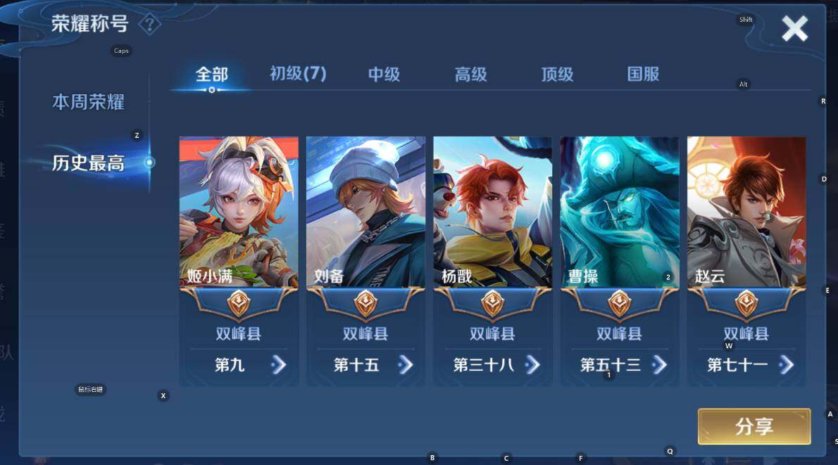 WZCMW3379491王者荣耀账号详情图7 WZCMW3379491王者荣耀账号详情图7