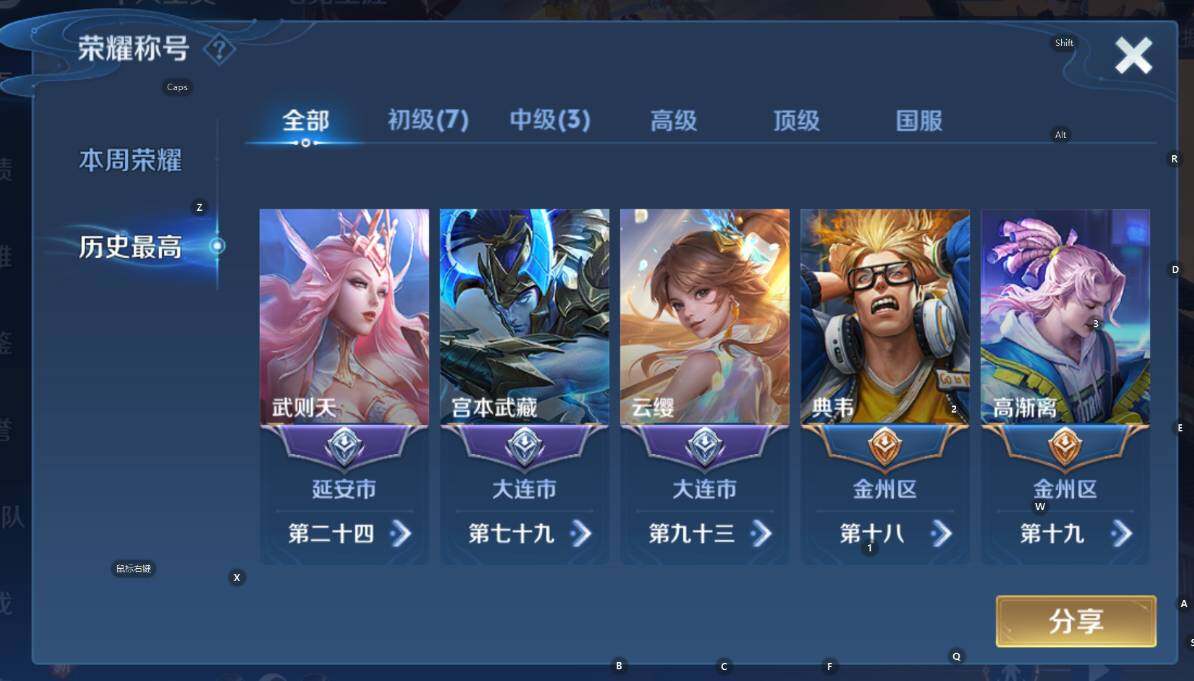 WZCMW3379511王者荣耀账号详情图9