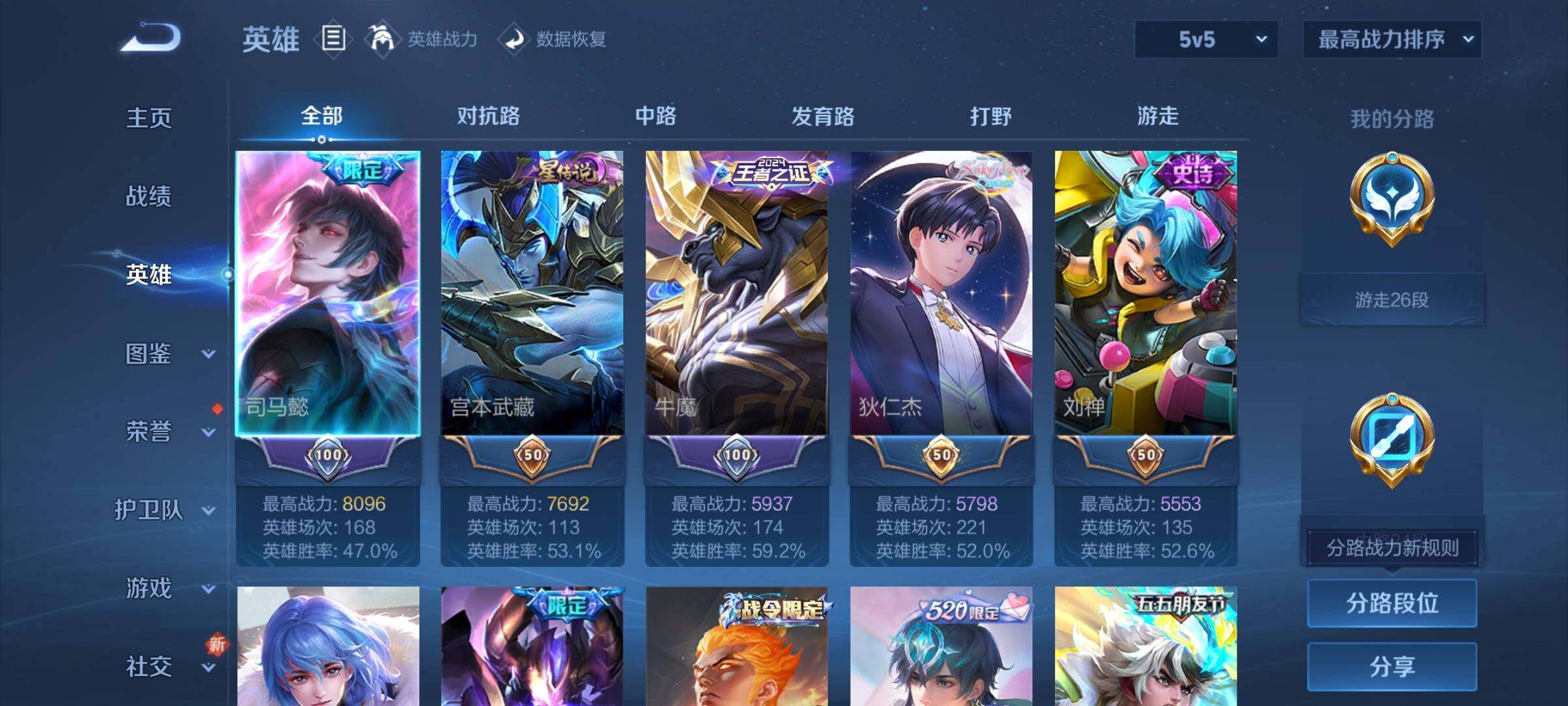 WZCMY3383191王者荣耀账号详情图3