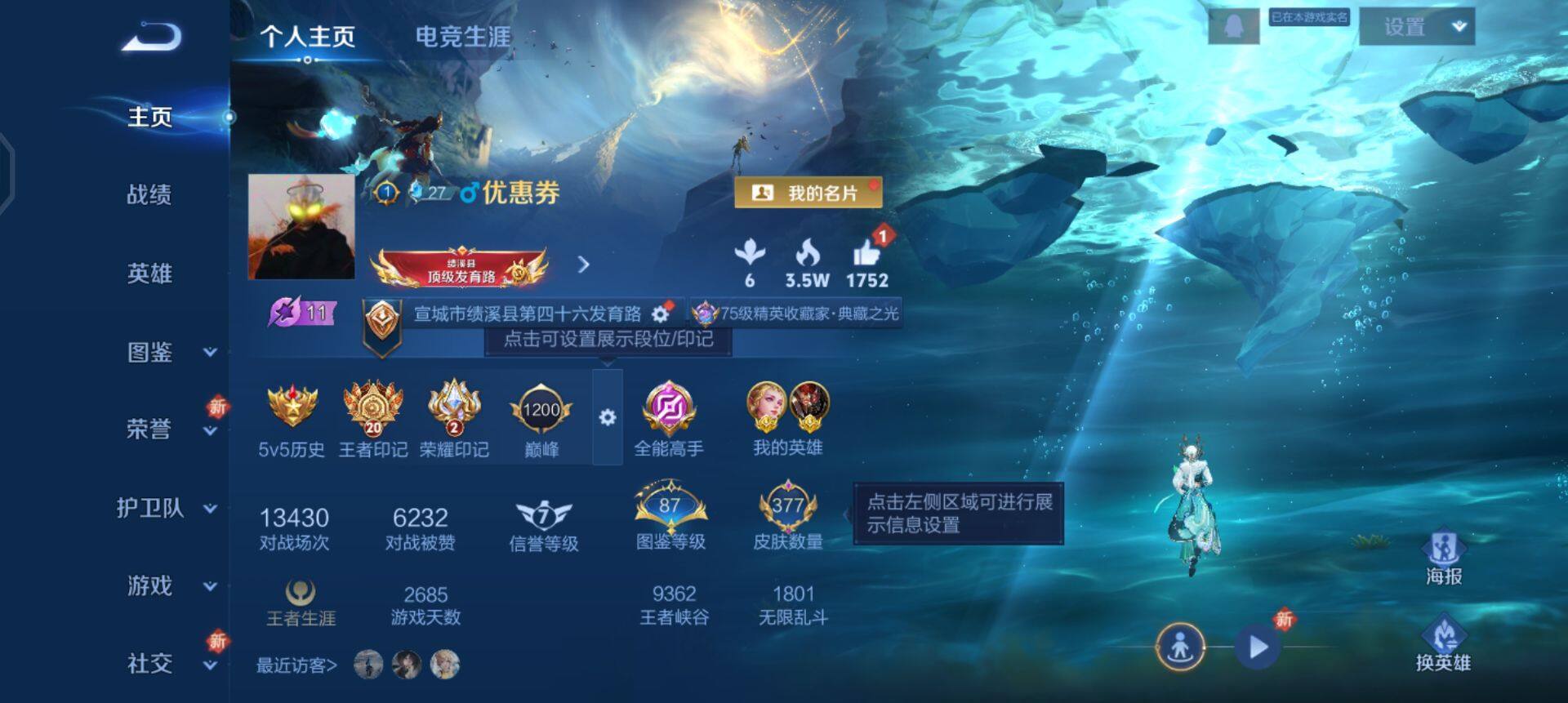 WZQM3381606王者荣耀账号详情图3