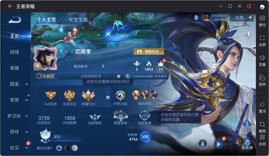 WZLX3383290王者荣耀账号详情图4