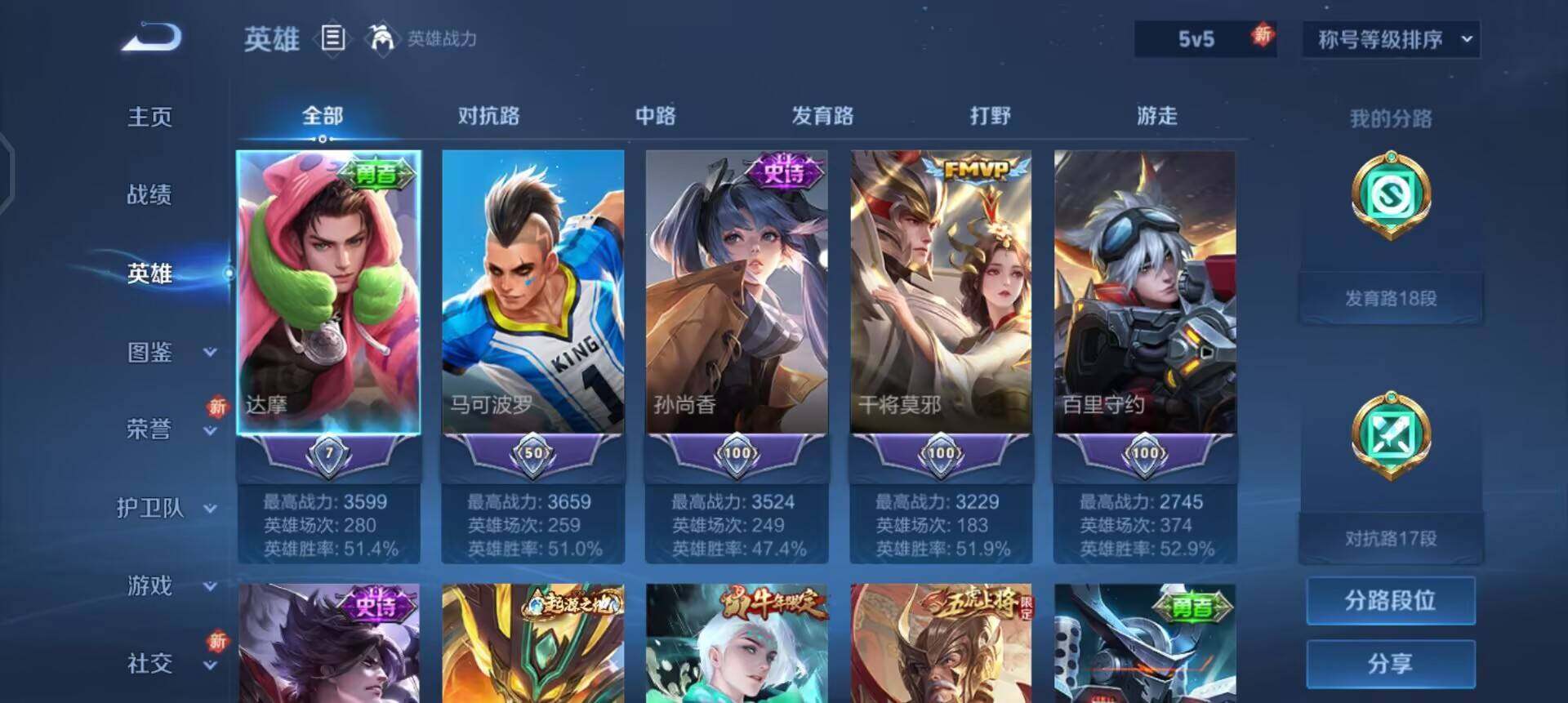 WZQM3381619王者荣耀账号详情图6