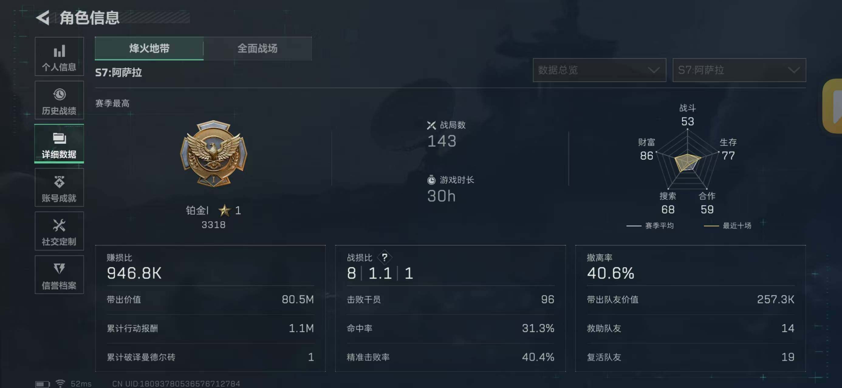 SJZQM368624三角洲行动账号详情图4 SJZQM368624三角洲行动账号详情图4