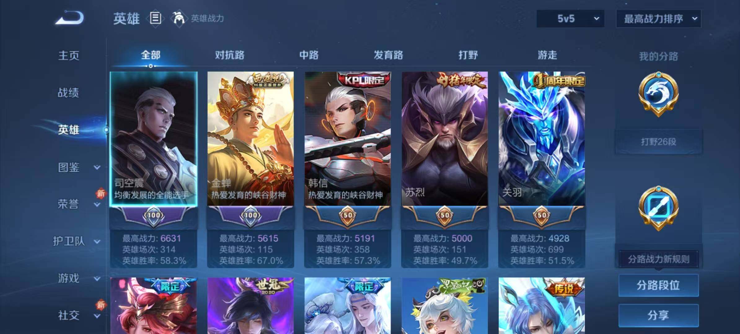 WZLX3382208王者荣耀账号详情图3