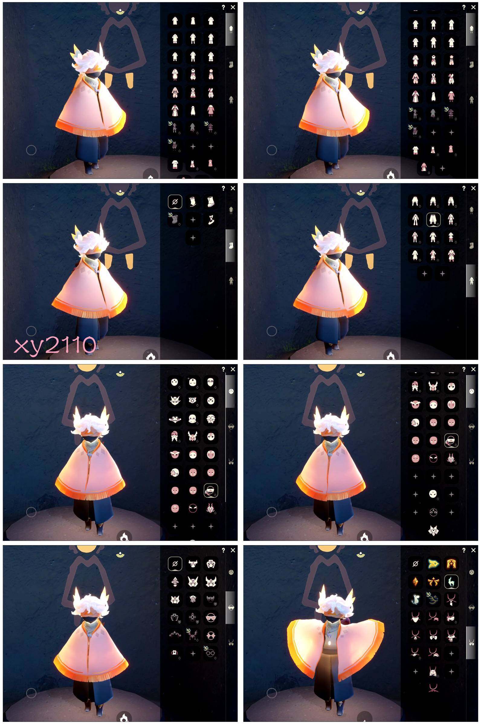 光遇账号iOS官服透明蝶翼白枭武士裤圣诞鹿角蛛网斗皮皮猫斗星月头冠武士裤资源：蜡烛75 爱心16 红烛2 翼10 
已毕业地图：晨岛 云野 雨林 霞谷 暮土 禁阁 
毕业季节：表演季 破晓季 欧若拉季 九色鹿季 姆明