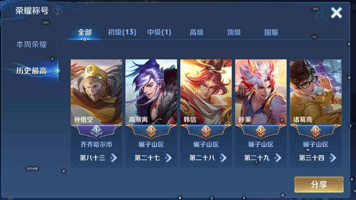 WZCMW3382879王者荣耀账号详情图7