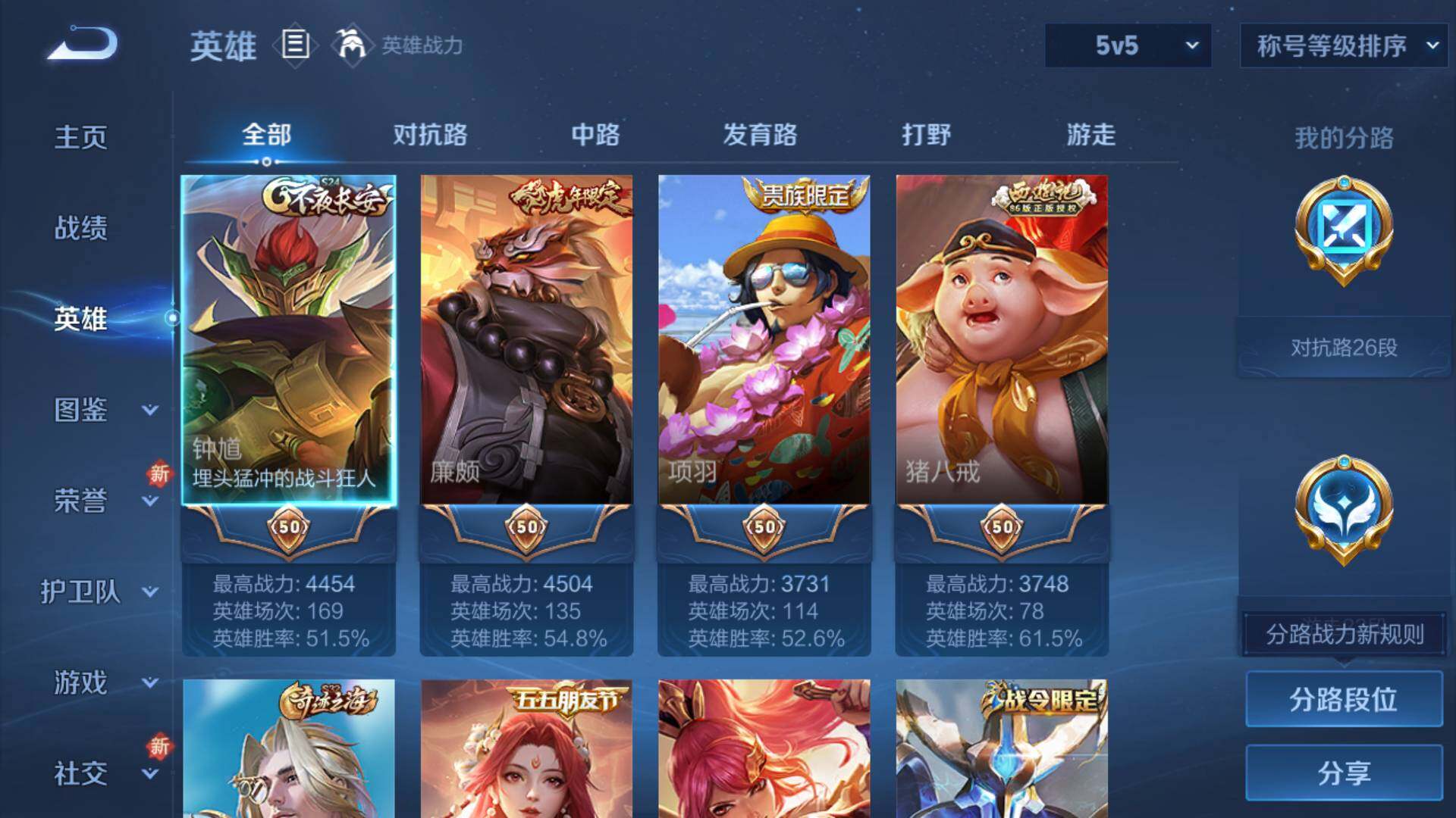 WZLFY3383322王者荣耀账号详情图8