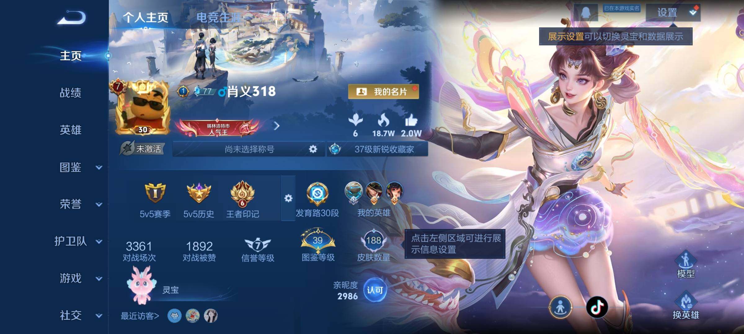 WZCMW3384635王者荣耀账号详情图2 WZCMW3384635王者荣耀账号详情图2