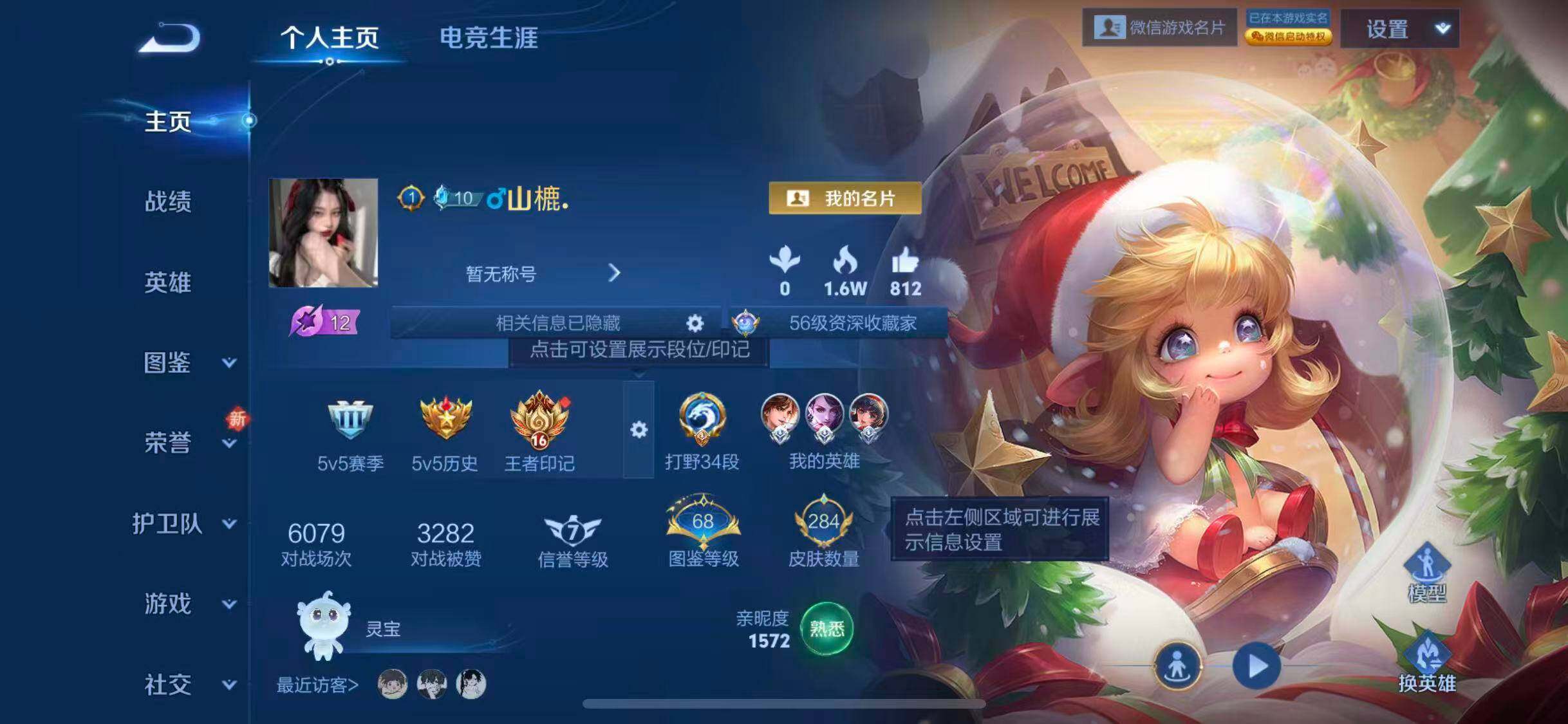 王者荣耀账号苹果VX123英雄-284皮肤-[]【V有社交限制，不影响账号安全和游戏】贵族等级: V9 英雄数: 123