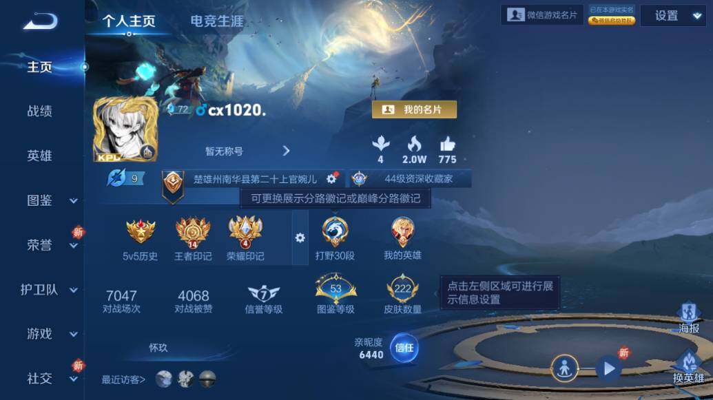 WZLX3384705王者荣耀账号详情图6