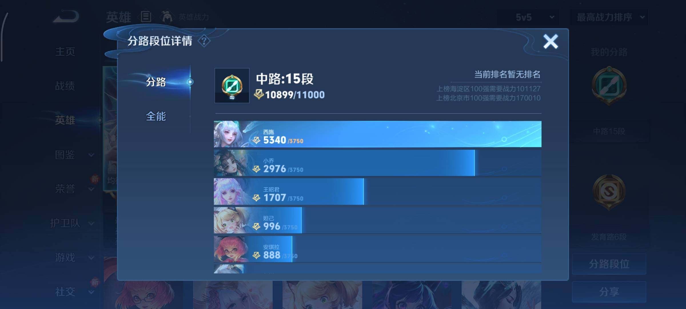 WZCMY3385993王者荣耀账号详情图4 WZCMY3385993王者荣耀账号详情图4