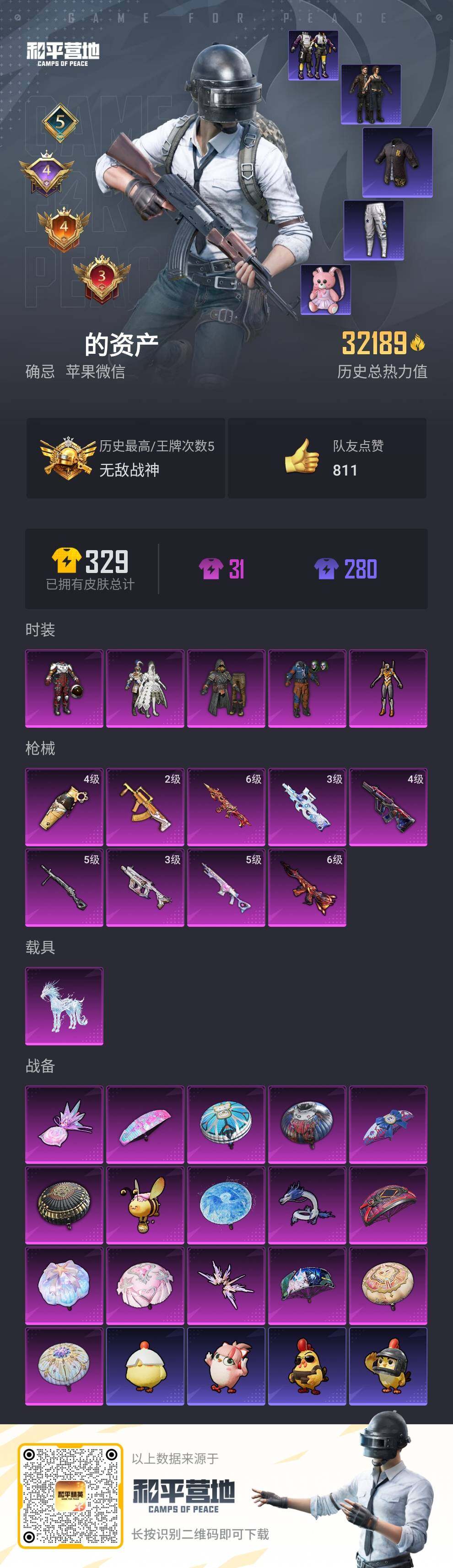 HPLE3448520和平精英账号详情图3 HPLE3448520和平精英账号详情图3