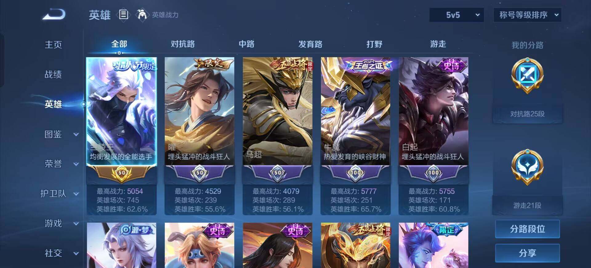 WZQM3387719王者荣耀账号详情图6 WZQM3387719王者荣耀账号详情图6