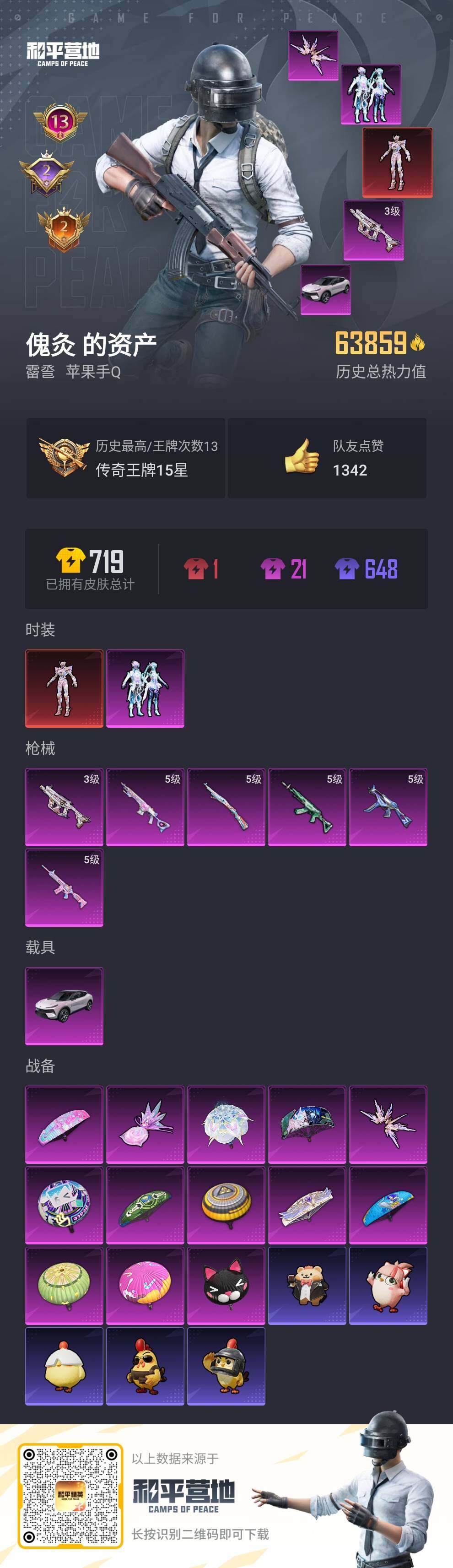 HPLE3398618和平精英账号详情图2 HPLE3398618和平精英账号详情图2