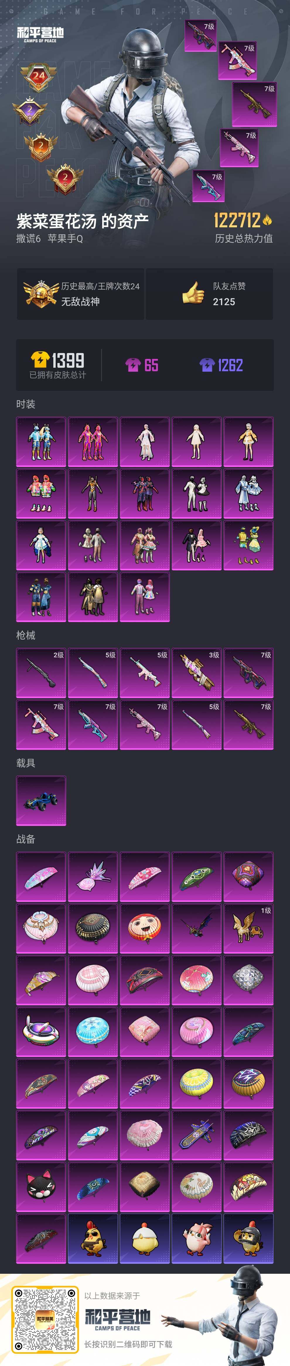 HPLX3398612和平精英账号详情图3 HPLX3398612和平精英账号详情图3