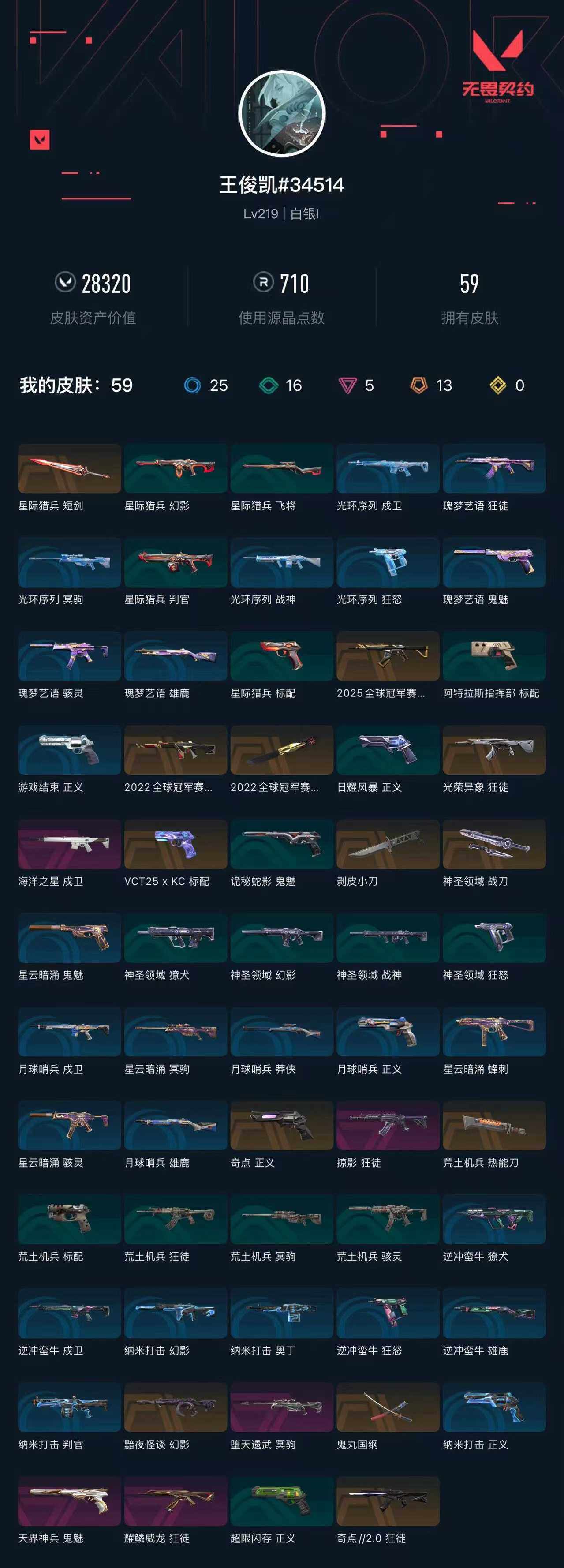 WWQXL324980无畏契约账号详情图5 WWQXL324980无畏契约账号详情图5