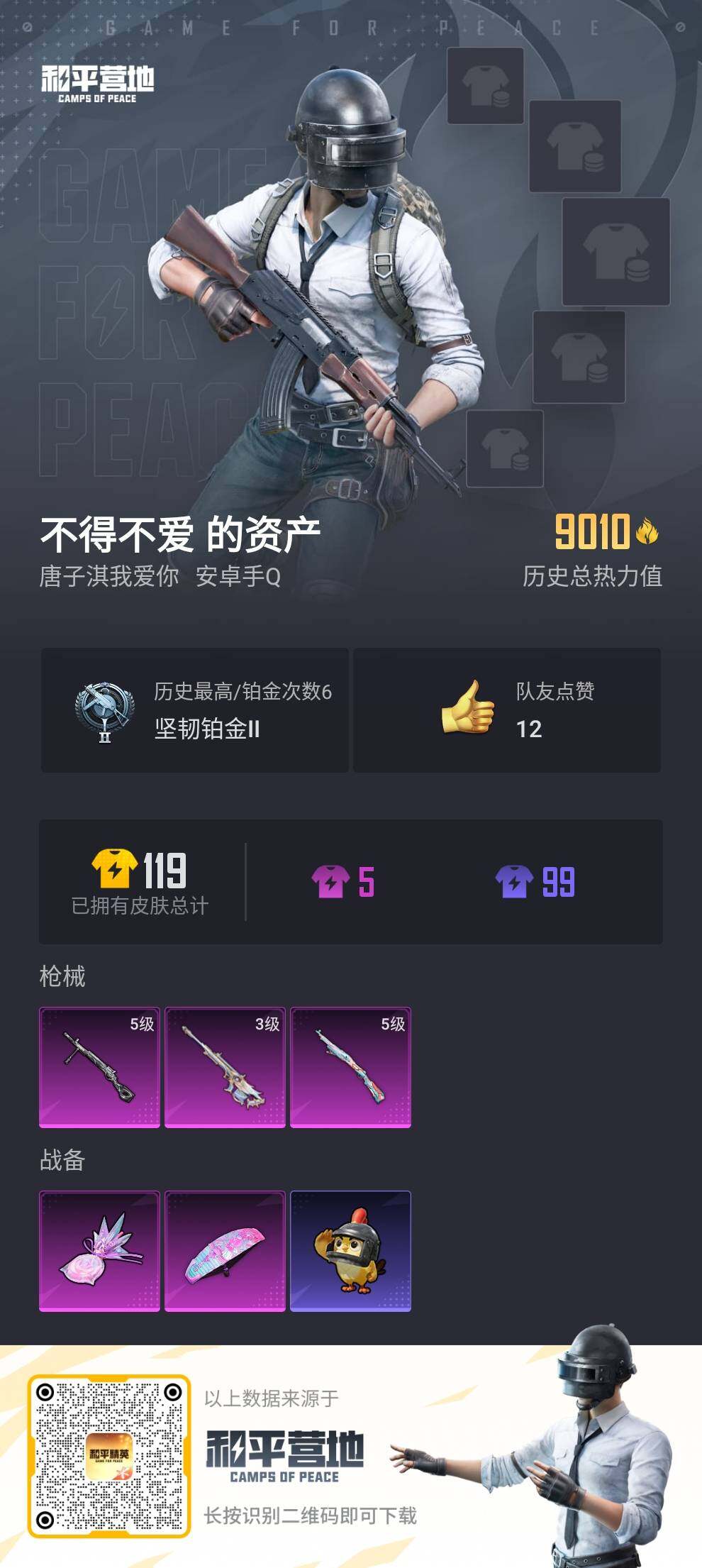 HPLX3454433和平精英账号详情图2