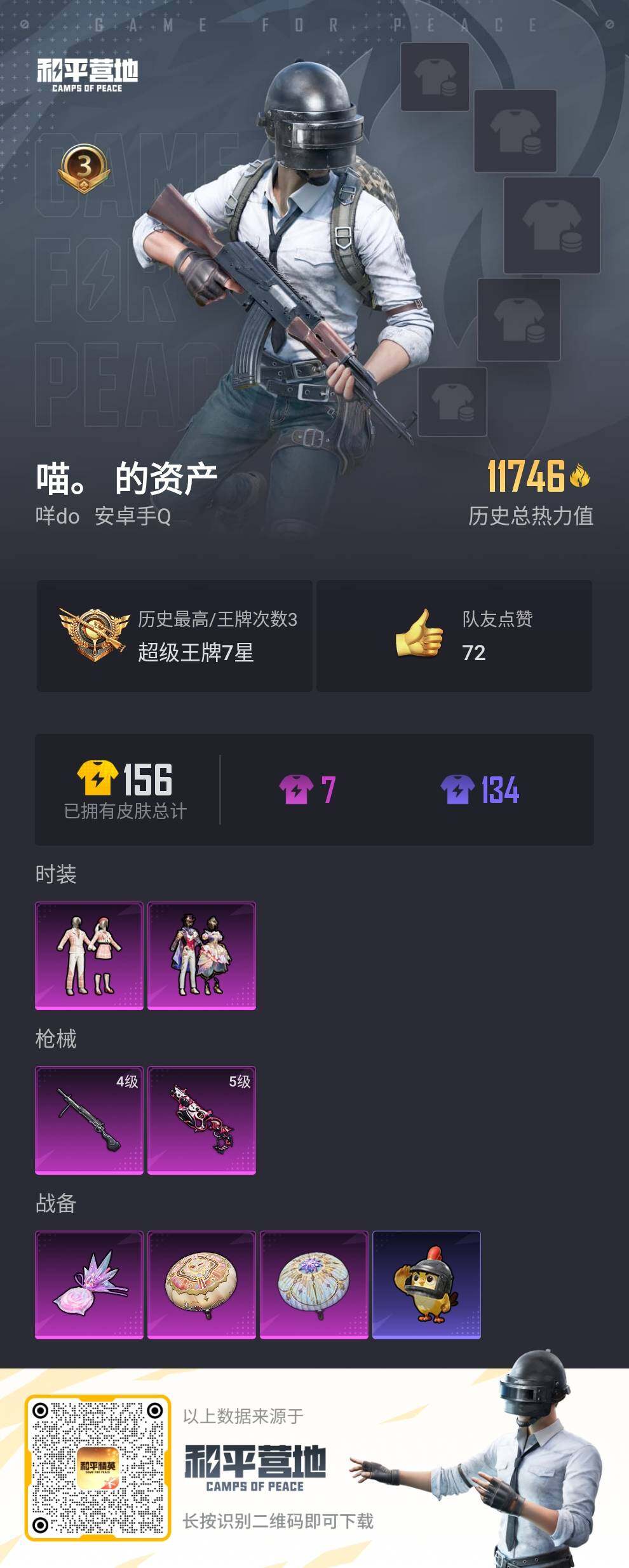 HPLX3398556和平精英账号详情图2 HPLX3398556和平精英账号详情图2