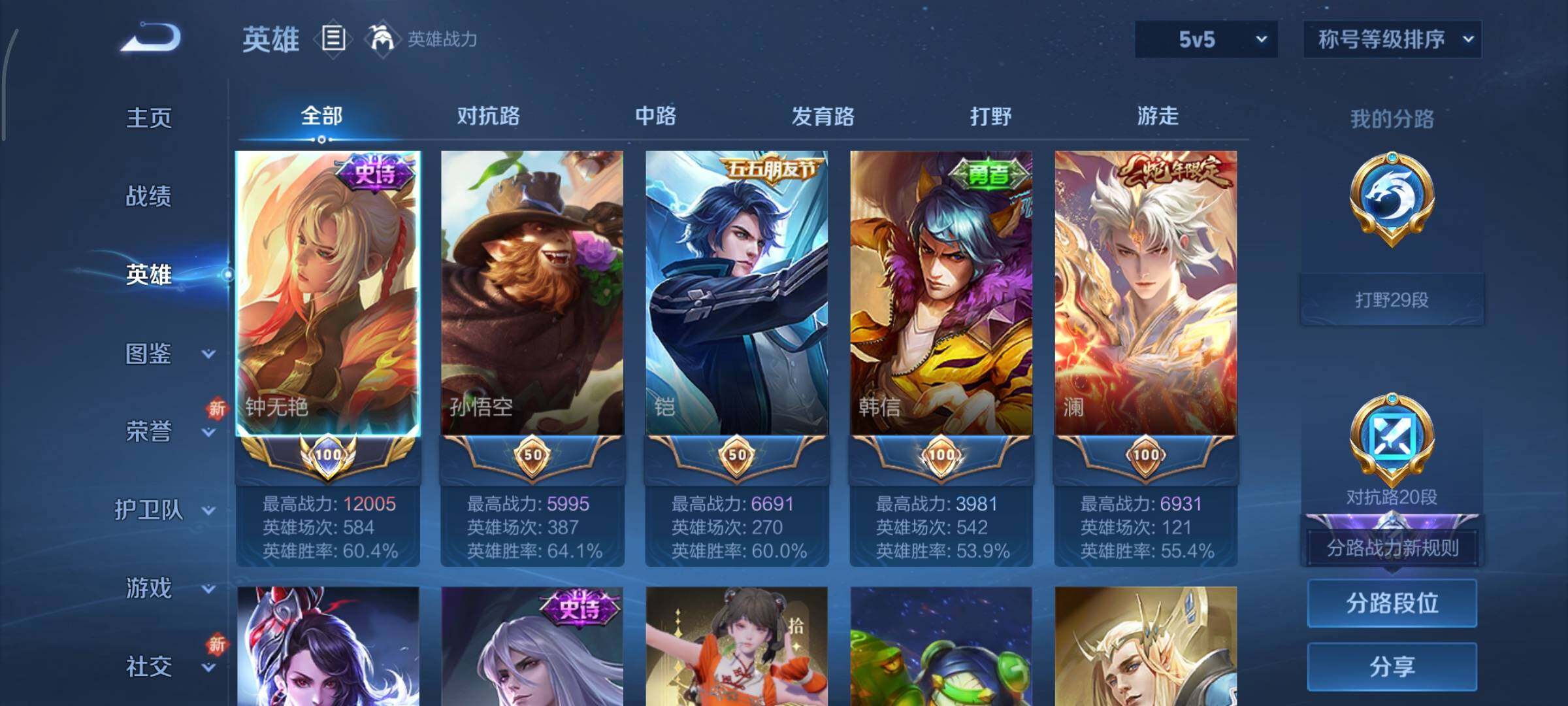 WZCMY3387625王者荣耀账号详情图3