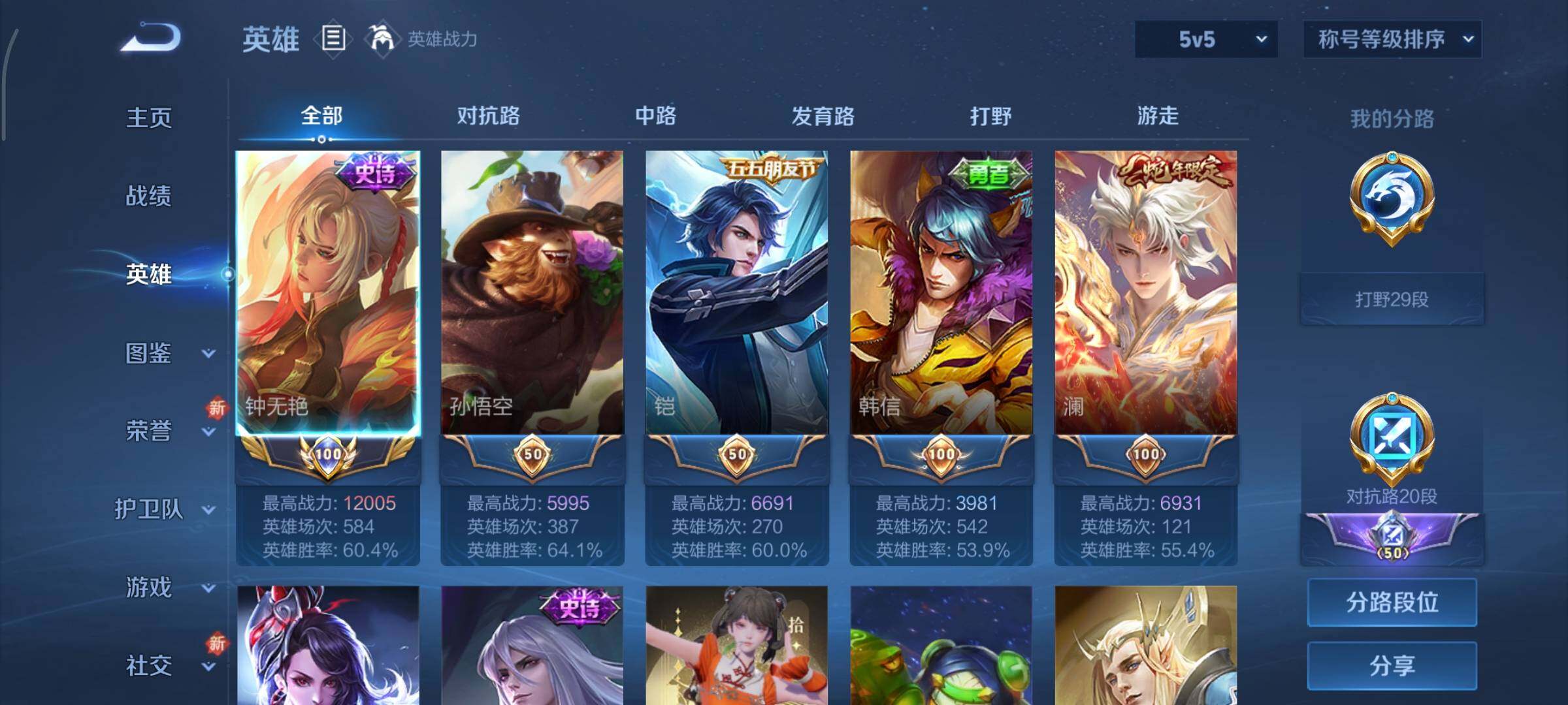 WZCMY3387625王者荣耀账号详情图4