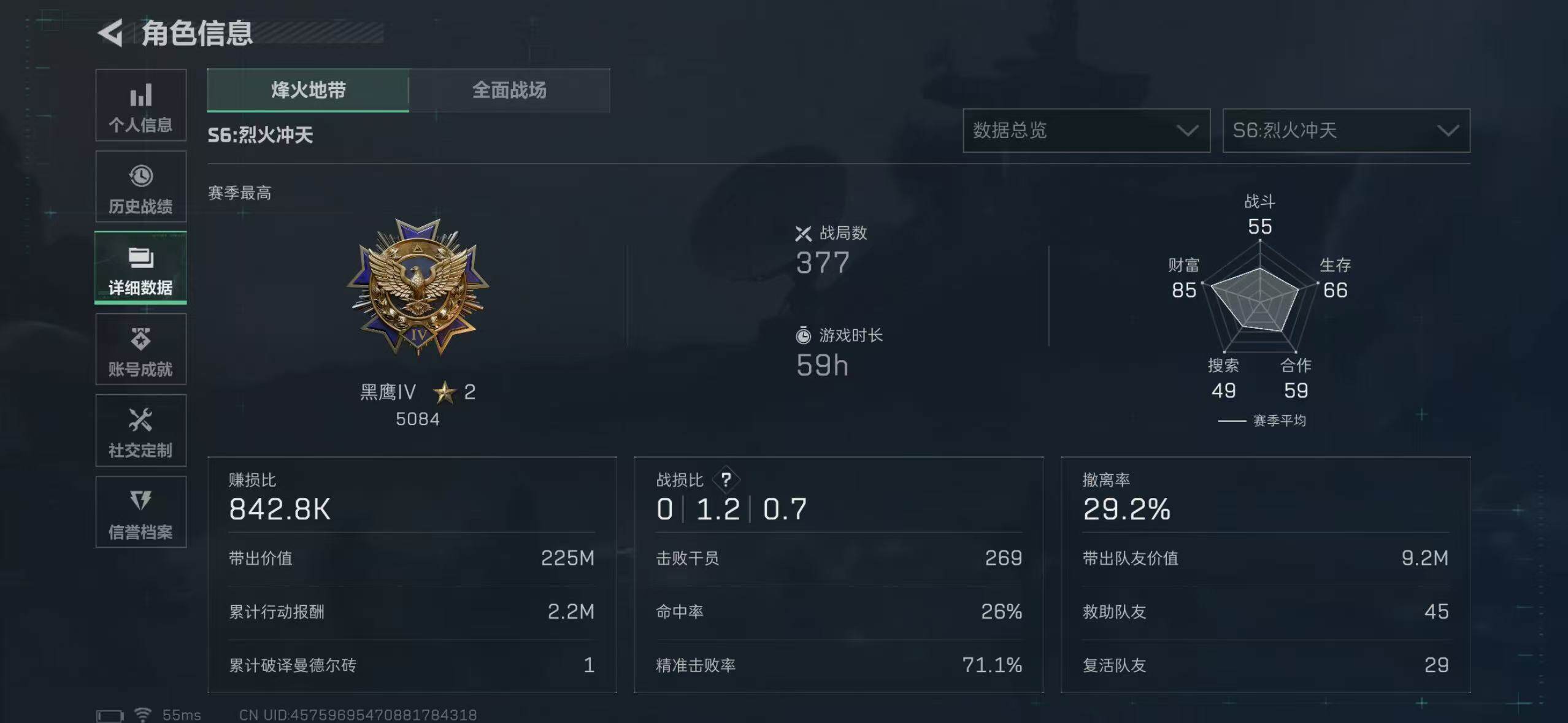 SJZCMW393032三角洲行动账号详情图5