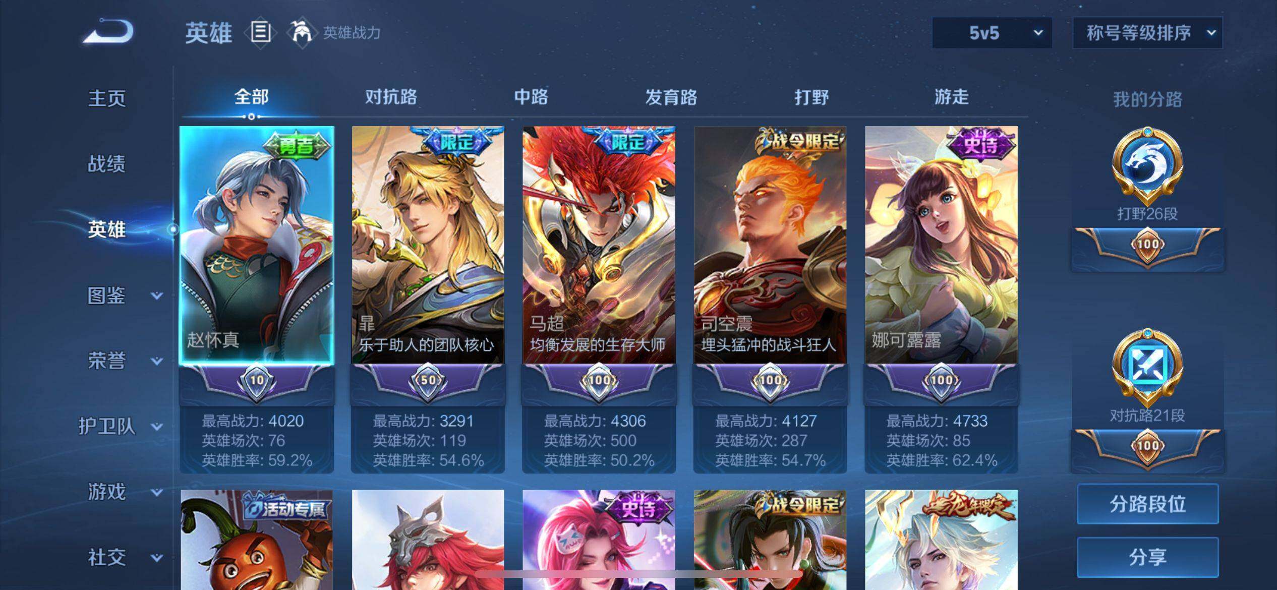 WZQM3386822王者荣耀账号详情图5