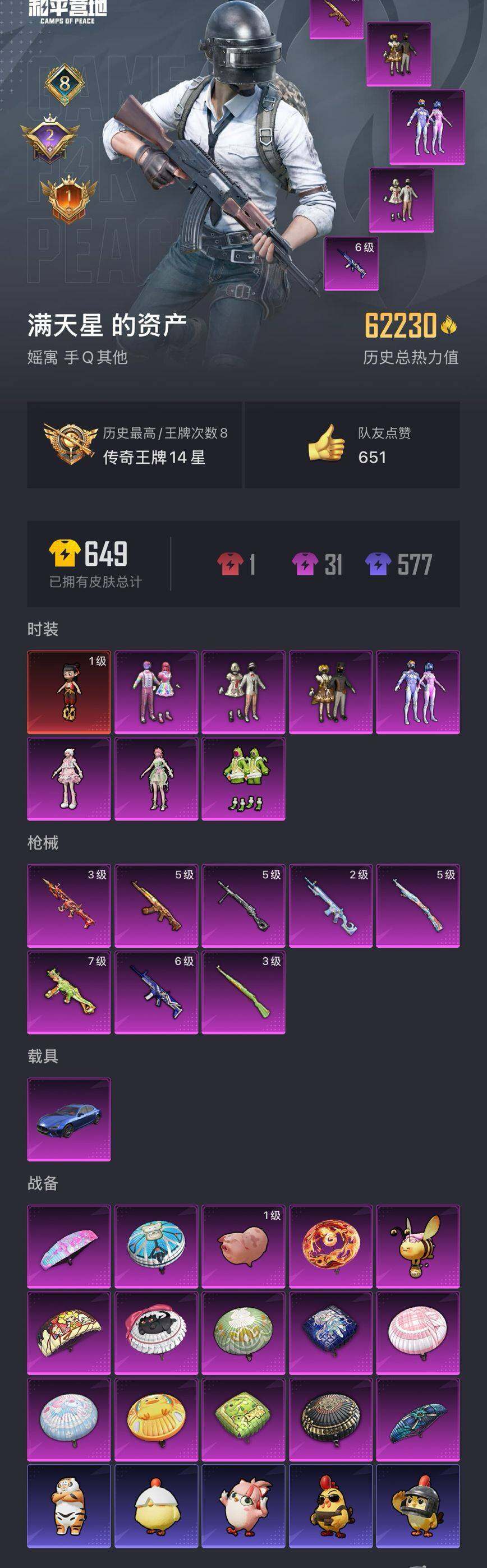 HPQM3398851和平精英账号详情图3 HPQM3398851和平精英账号详情图3