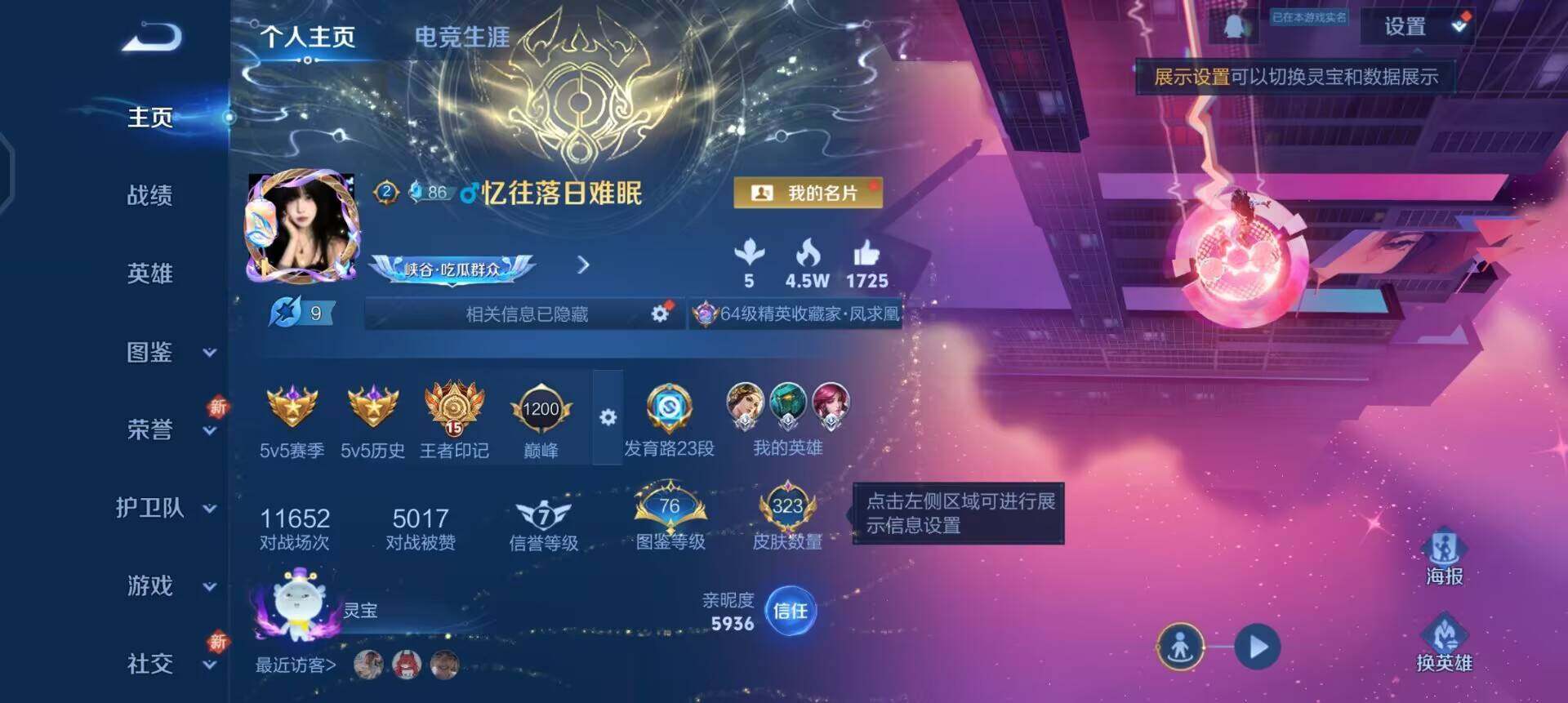 WZQM3390399王者荣耀账号详情图9