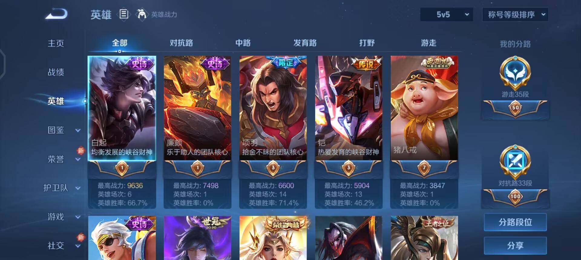 WZQM3390401王者荣耀账号详情图13