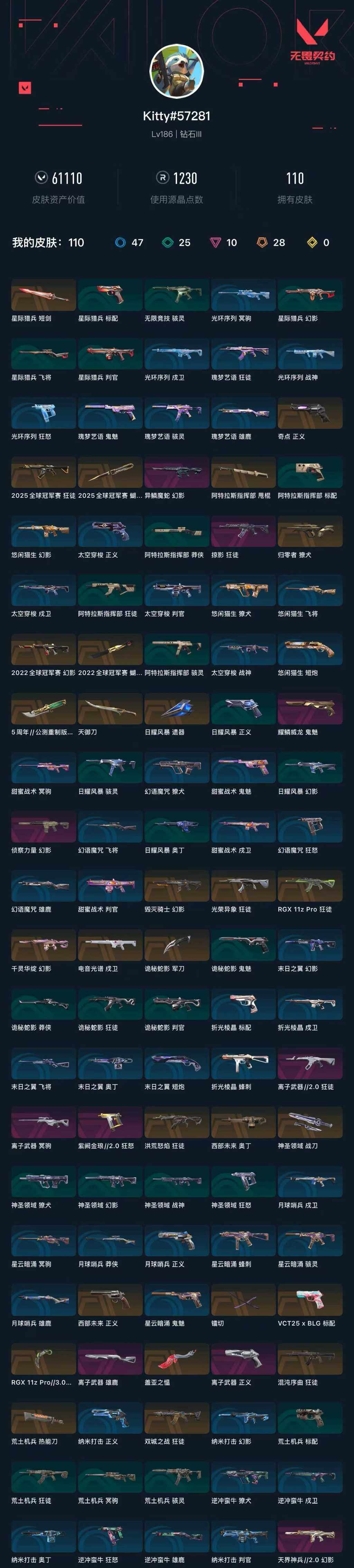 WWQXL325607无畏契约账号详情图2 WWQXL325607无畏契约账号详情图2