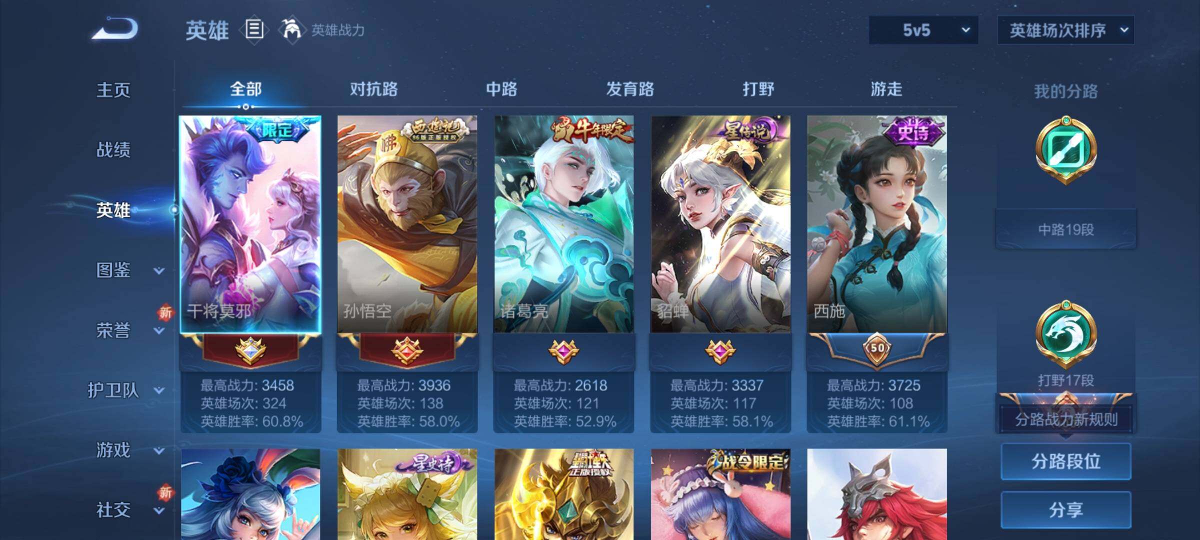 WZKG460815王者荣耀账号详情图5