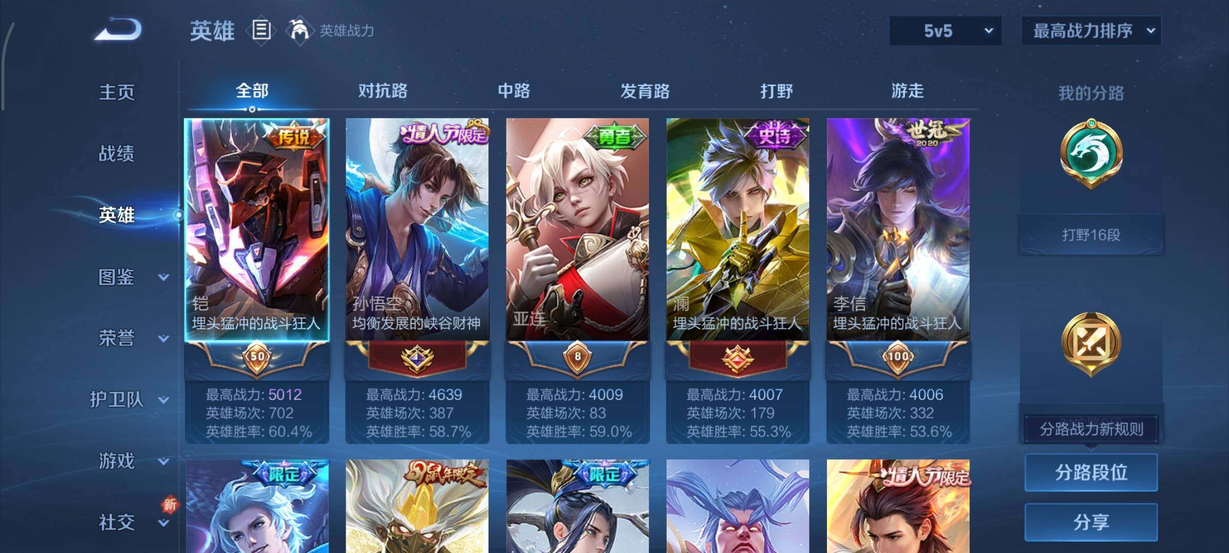 WZCMY3413094王者荣耀账号详情图3