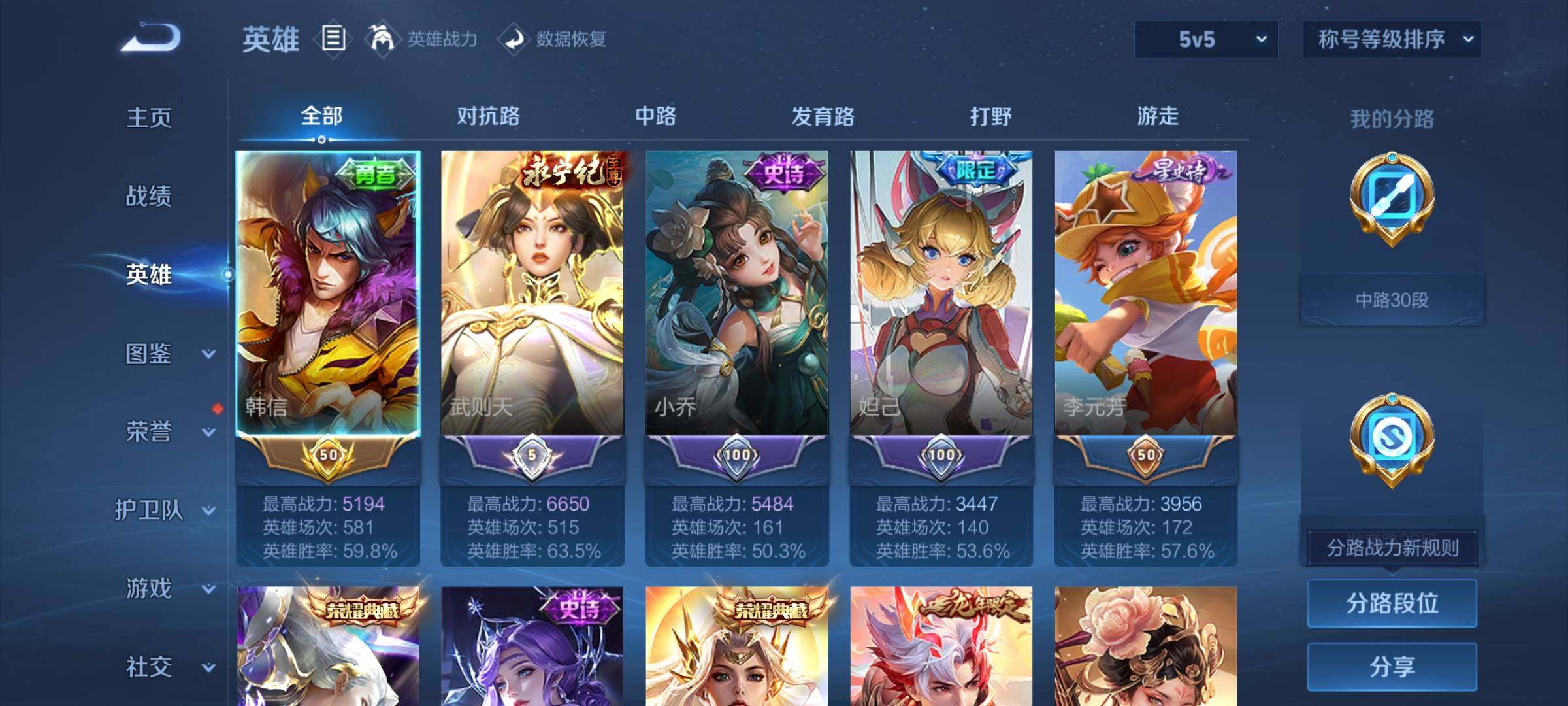 WZCMW3390422王者荣耀账号详情图3