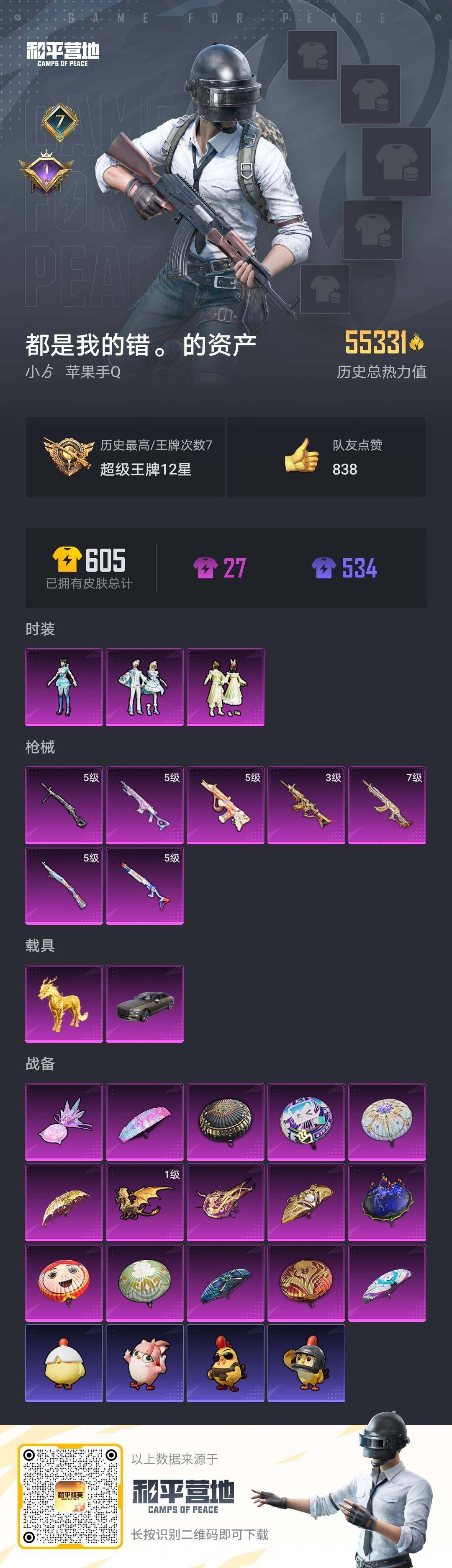 HPCMW3418472和平精英账号详情图3 HPCMW3418472和平精英账号详情图3