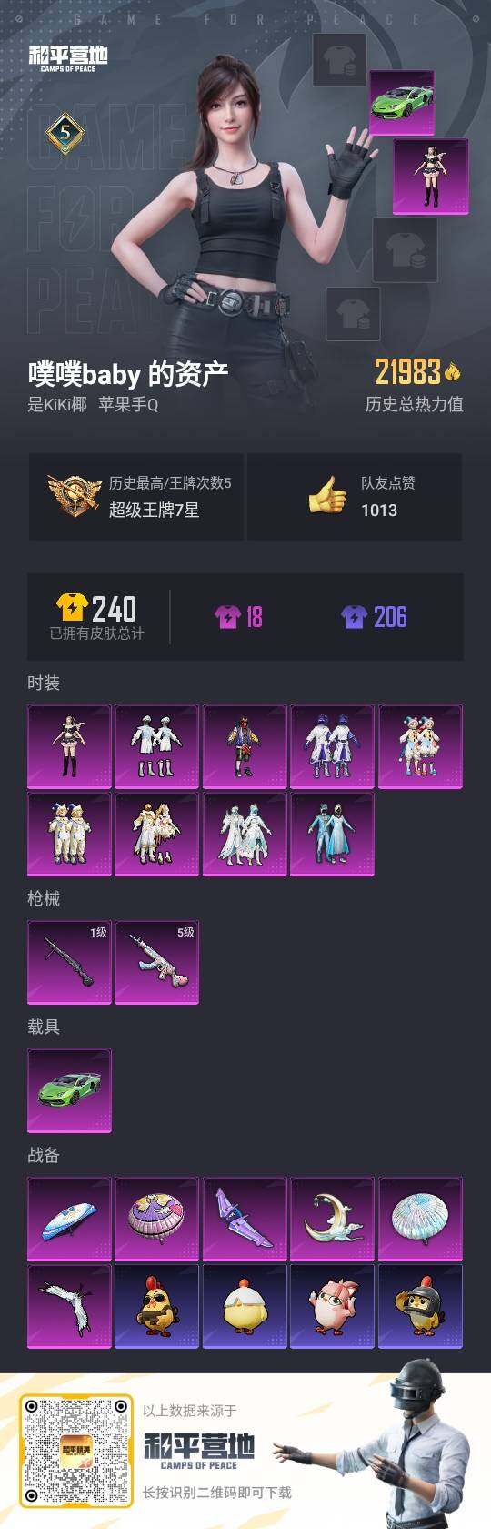 HPLX3405029和平精英账号详情图2 HPLX3405029和平精英账号详情图2