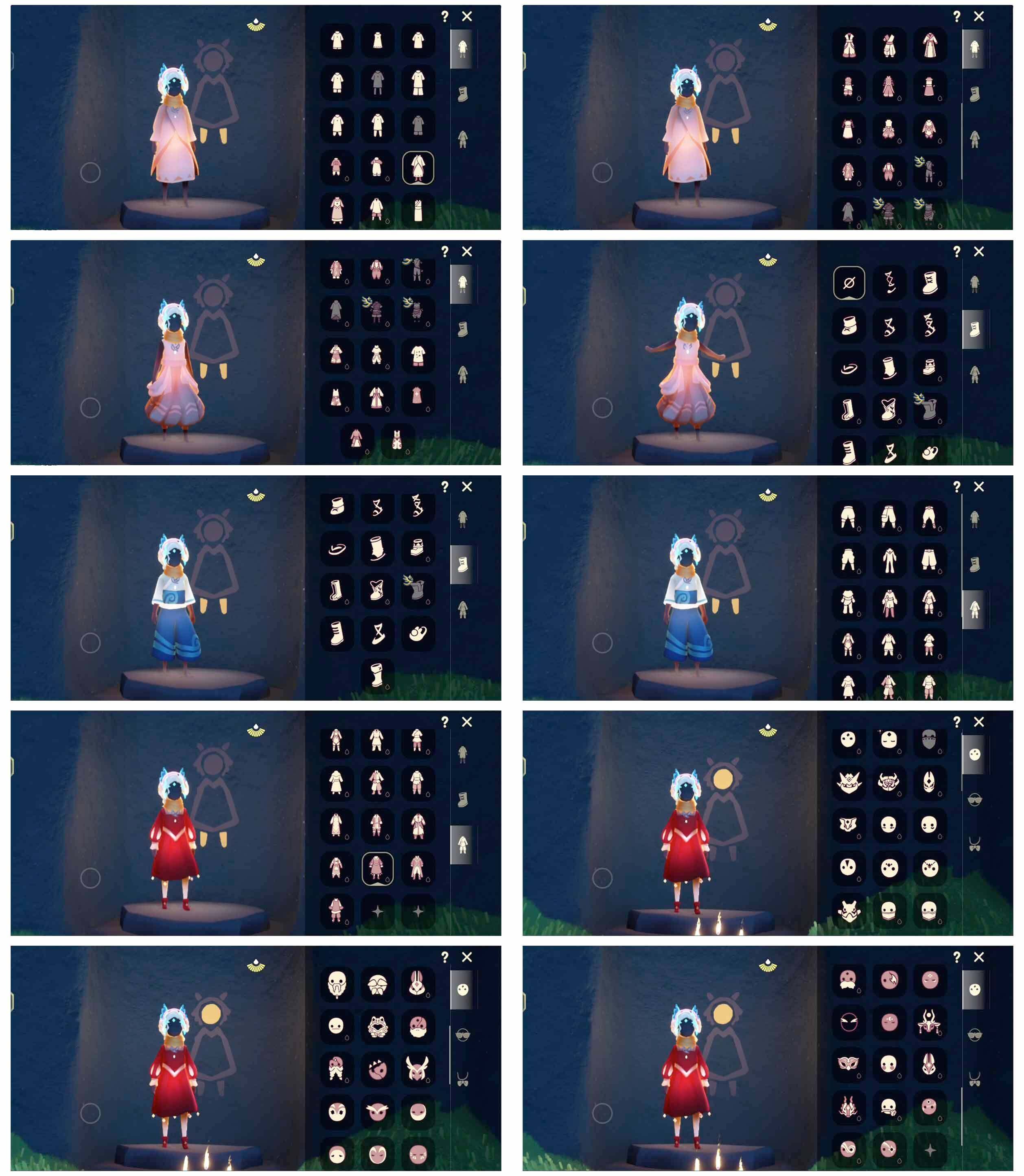 光遇账号安卓官服9季10翼巫师帽蝙蝠套绊爱白枭新春福娃周年线框斗篷九色鹿角青衫落拓详情看图，价格可刀
资源：蜡烛   1284 爱心26    红烛  54 翼10
已毕业地图：雨林  霞谷  暮土  
毕业季节：