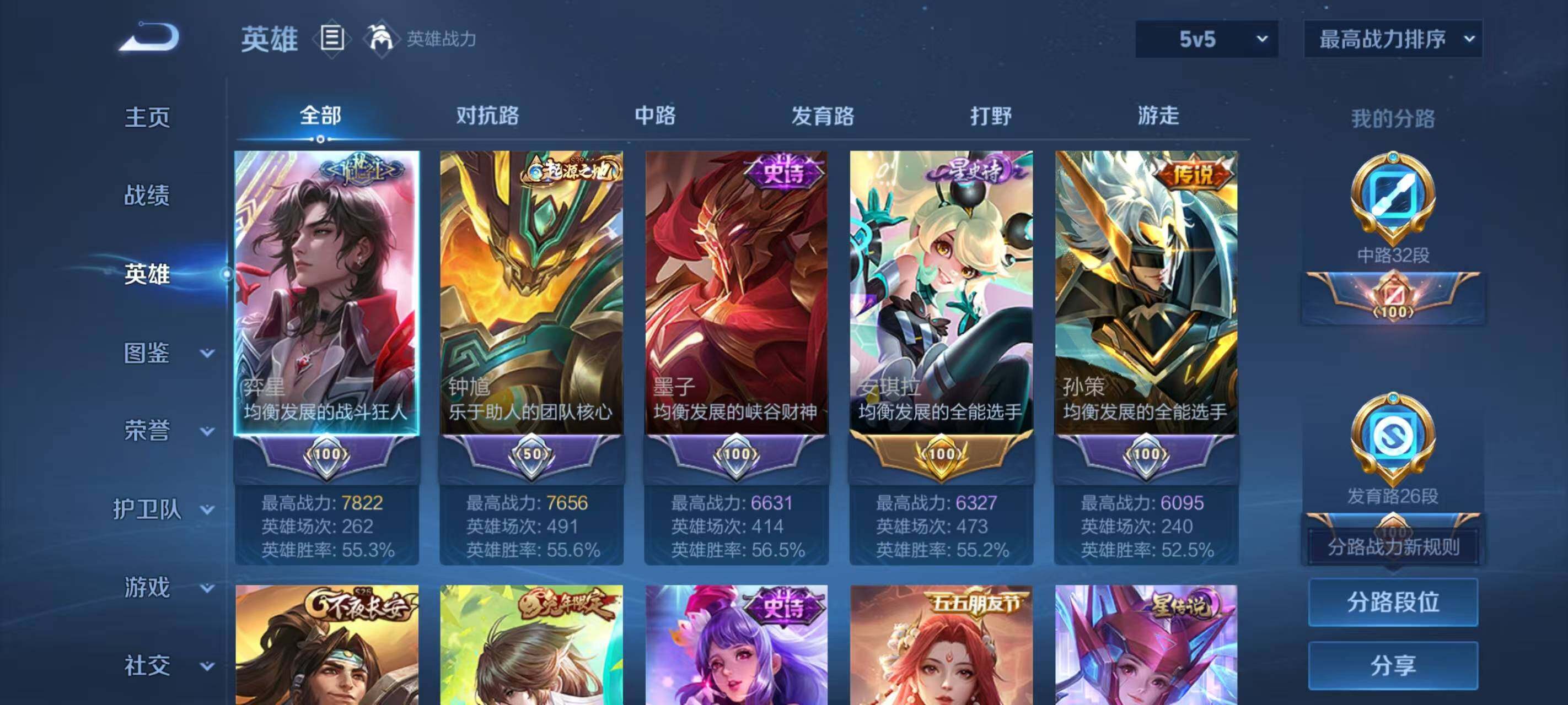 WZLX3390506王者荣耀账号详情图3