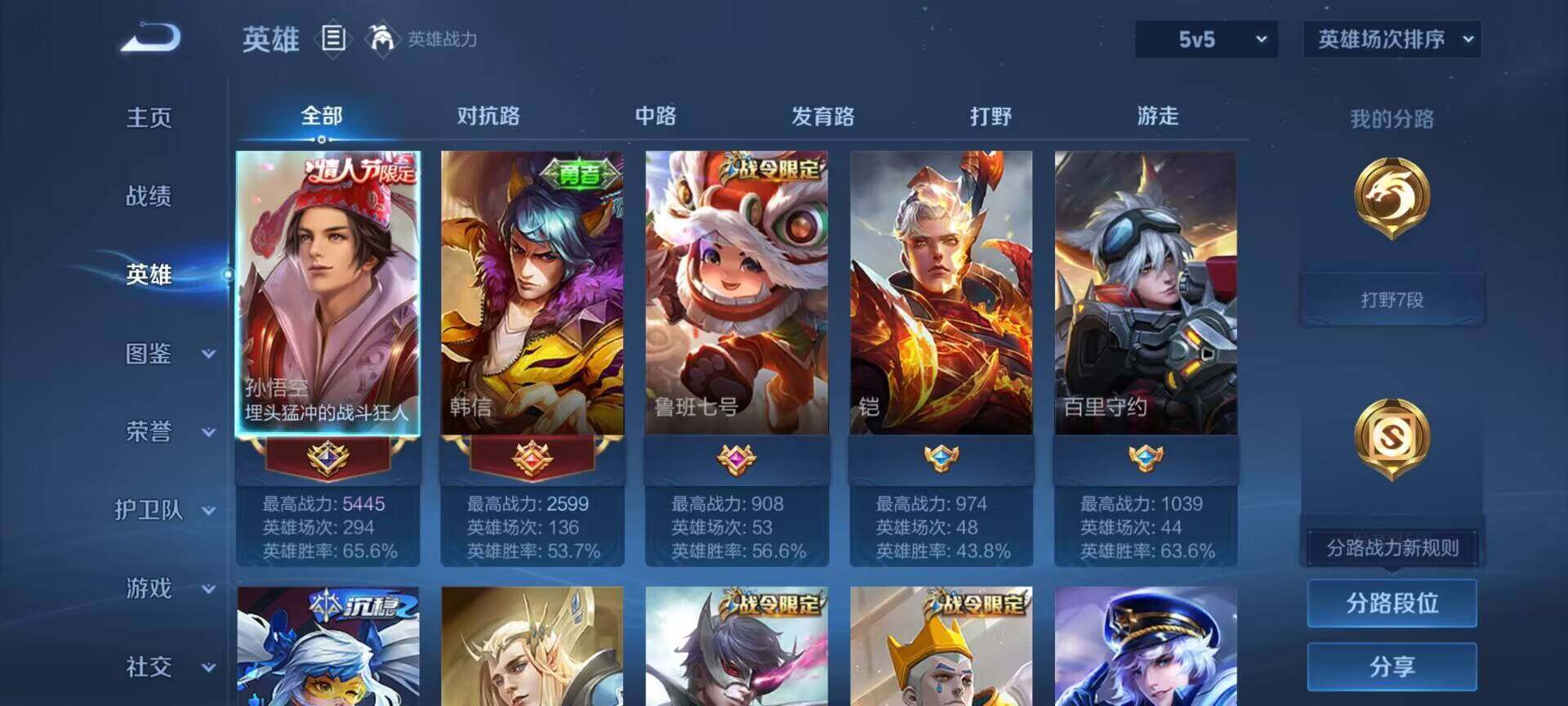 WZCMW3392232王者荣耀账号详情图6