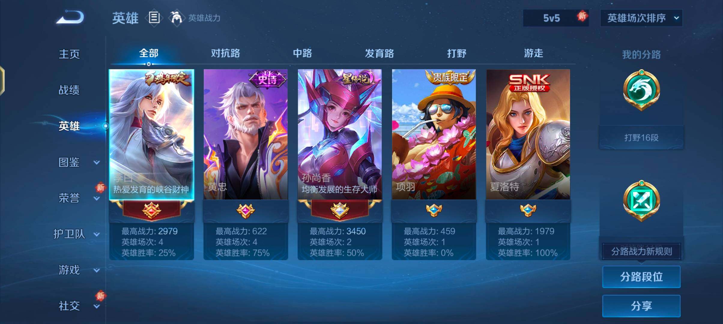 WZJZ3392313王者荣耀账号详情图7