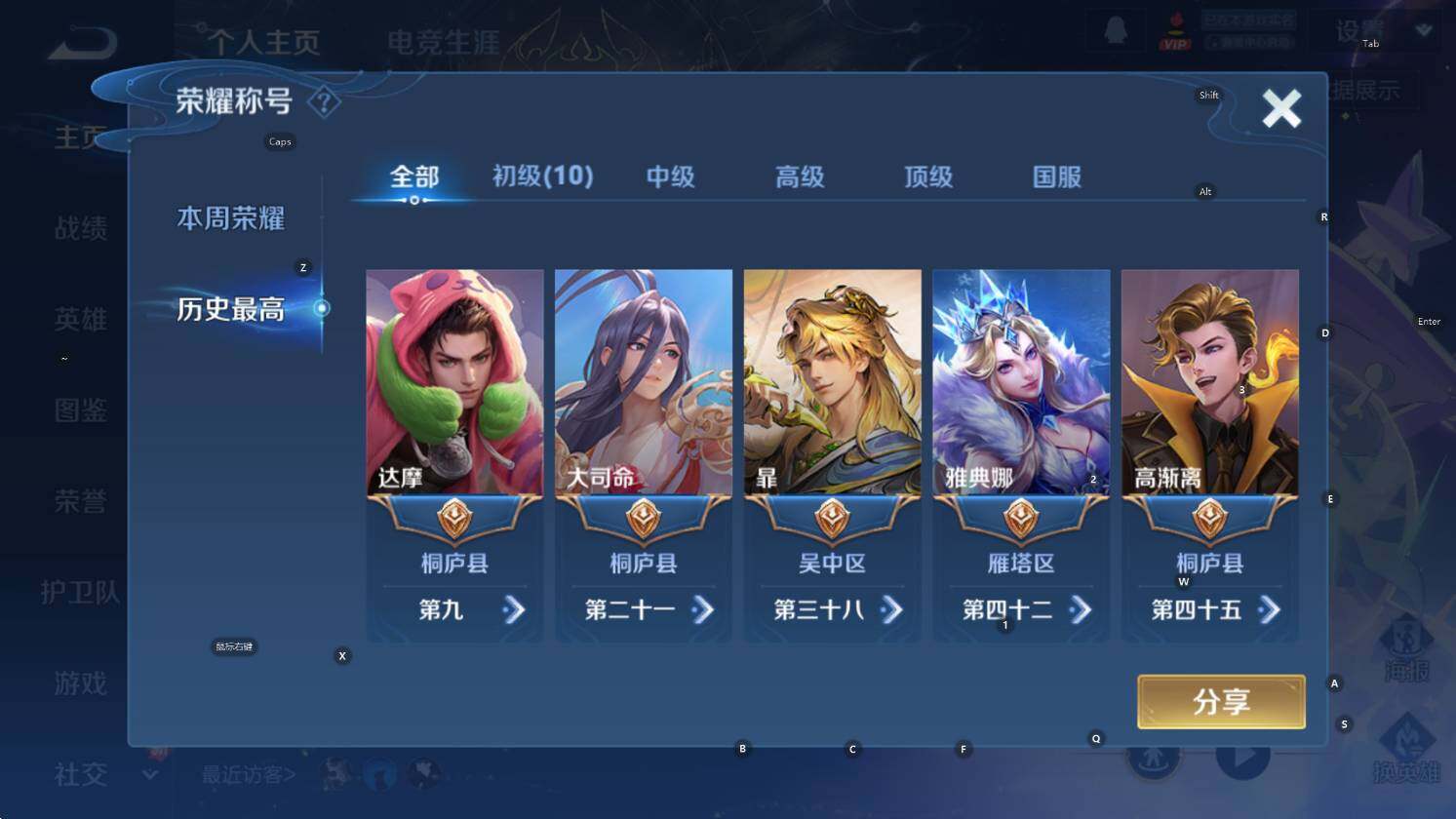 WZCMW3390610王者荣耀账号详情图9