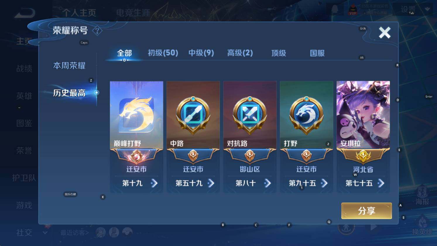 WZCMW3390617王者荣耀账号详情图12