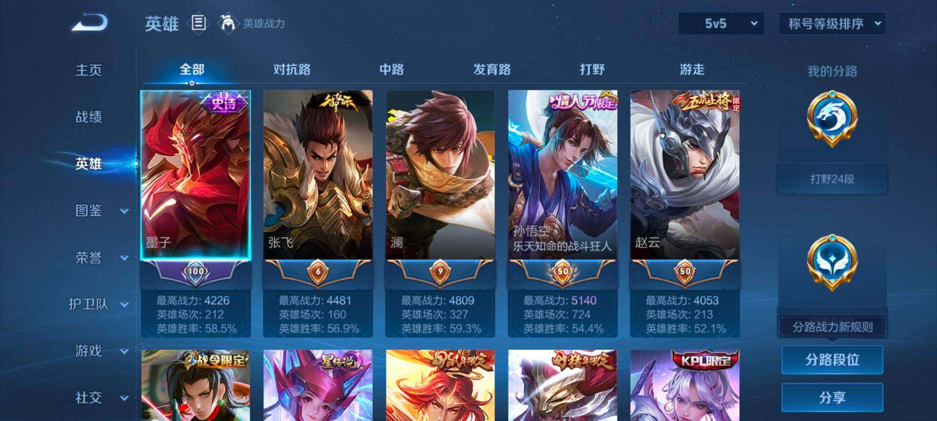 WZCMW3391223王者荣耀账号详情图4