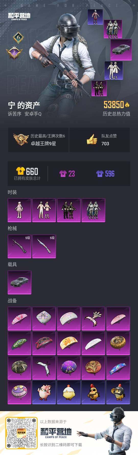 HPLX3404227和平精英账号详情图3 HPLX3404227和平精英账号详情图3